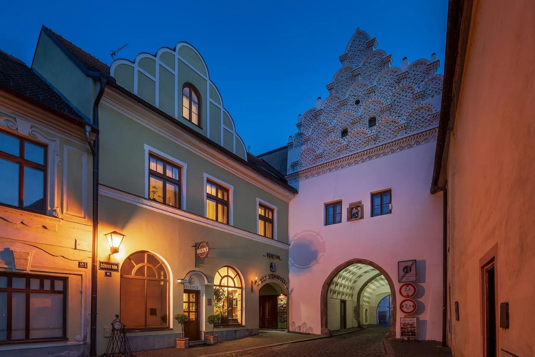 Facade/entrance in Hotel Bílý jednorožec