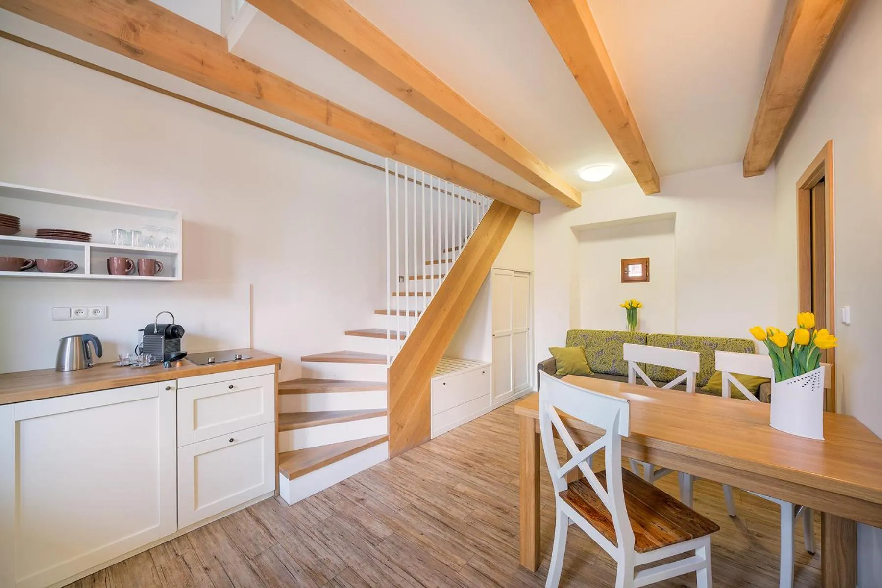 Kitchen or kitchenette in Hotel Bílý jednorožec