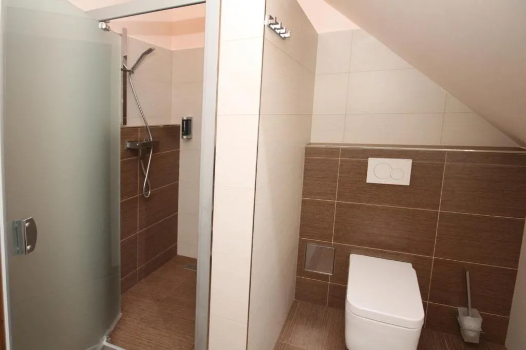 Shower in Hotel Bílý jednorožec