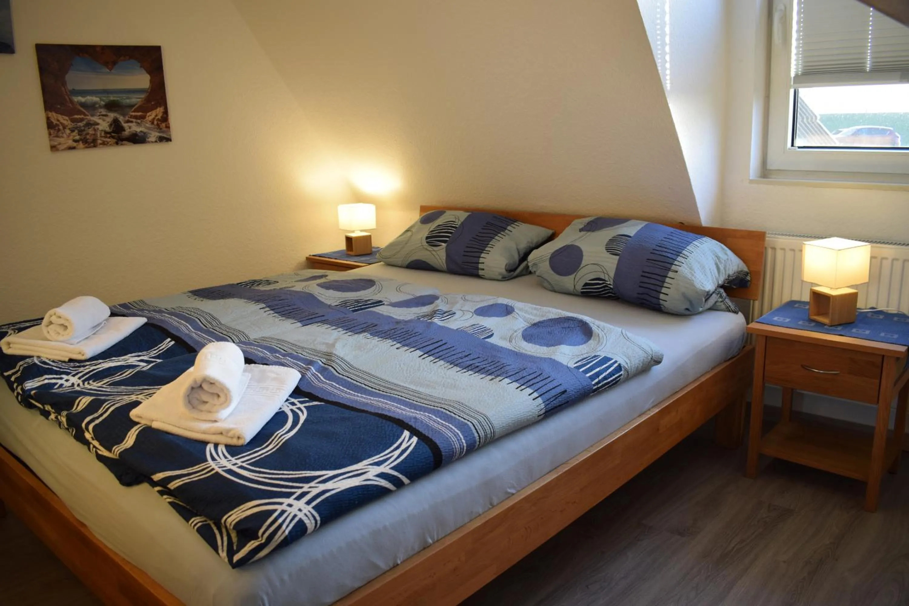 Bed in Hotel Haus am Meer