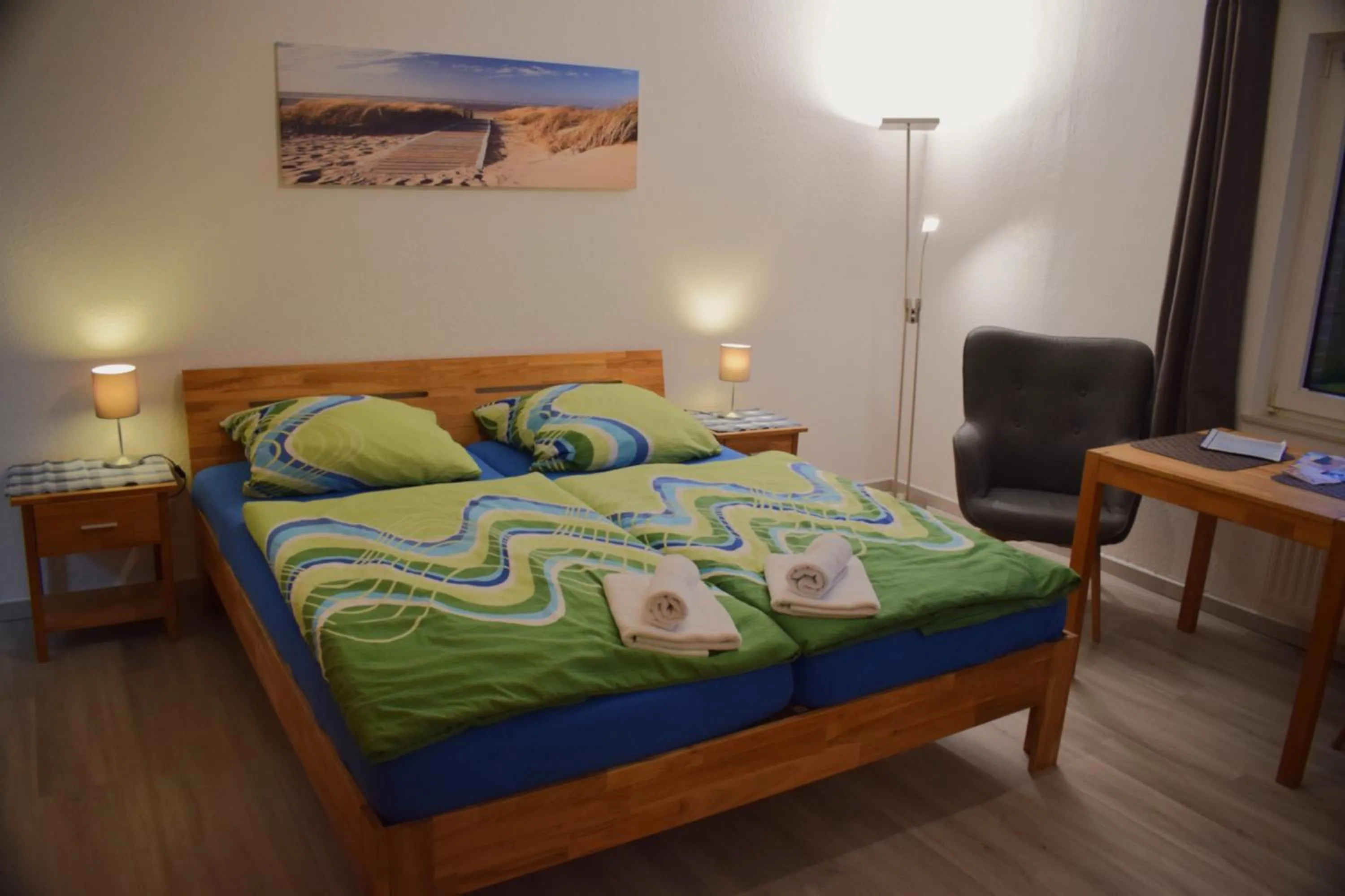 Bed in Hotel Haus am Meer