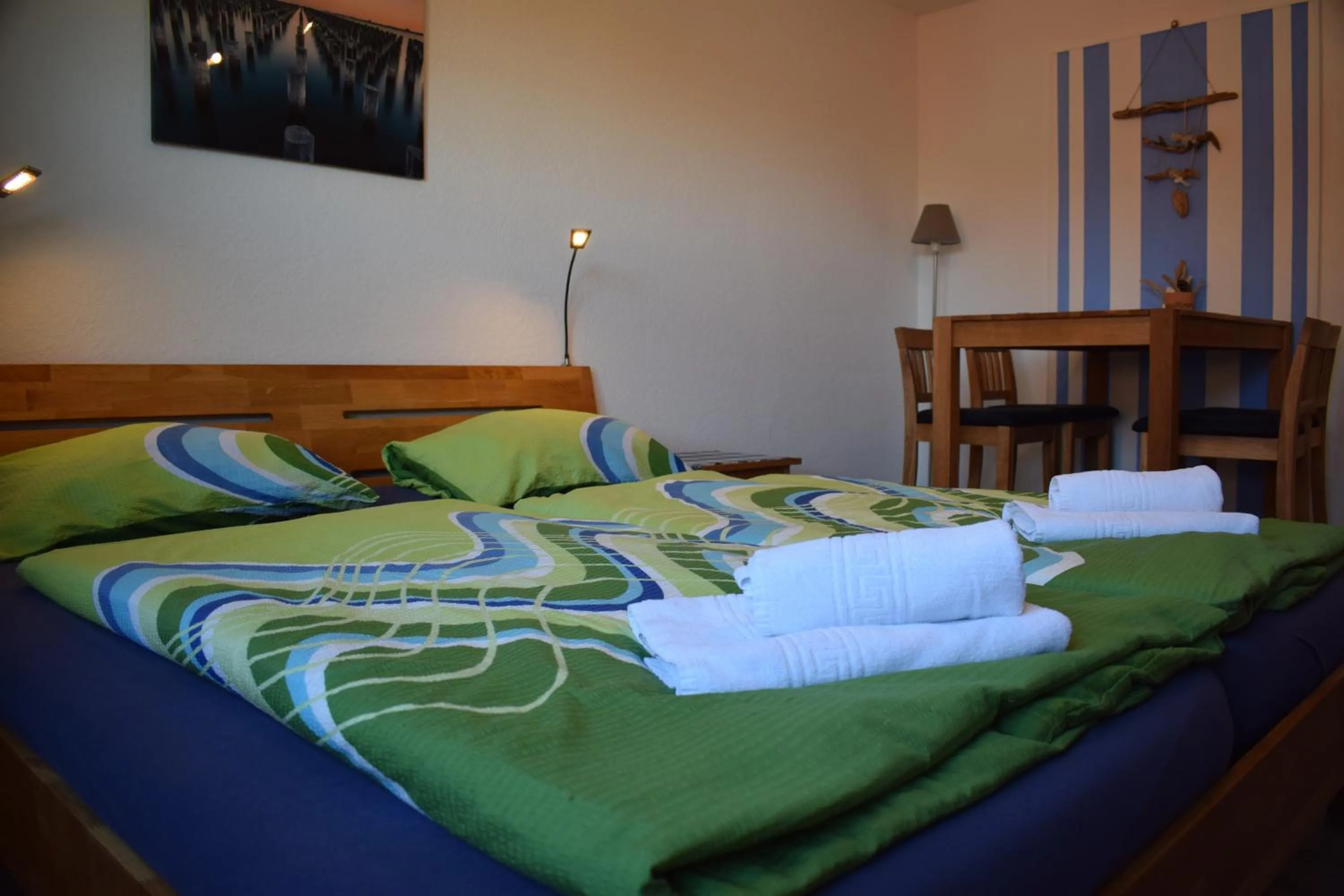 Bed in Hotel Haus am Meer