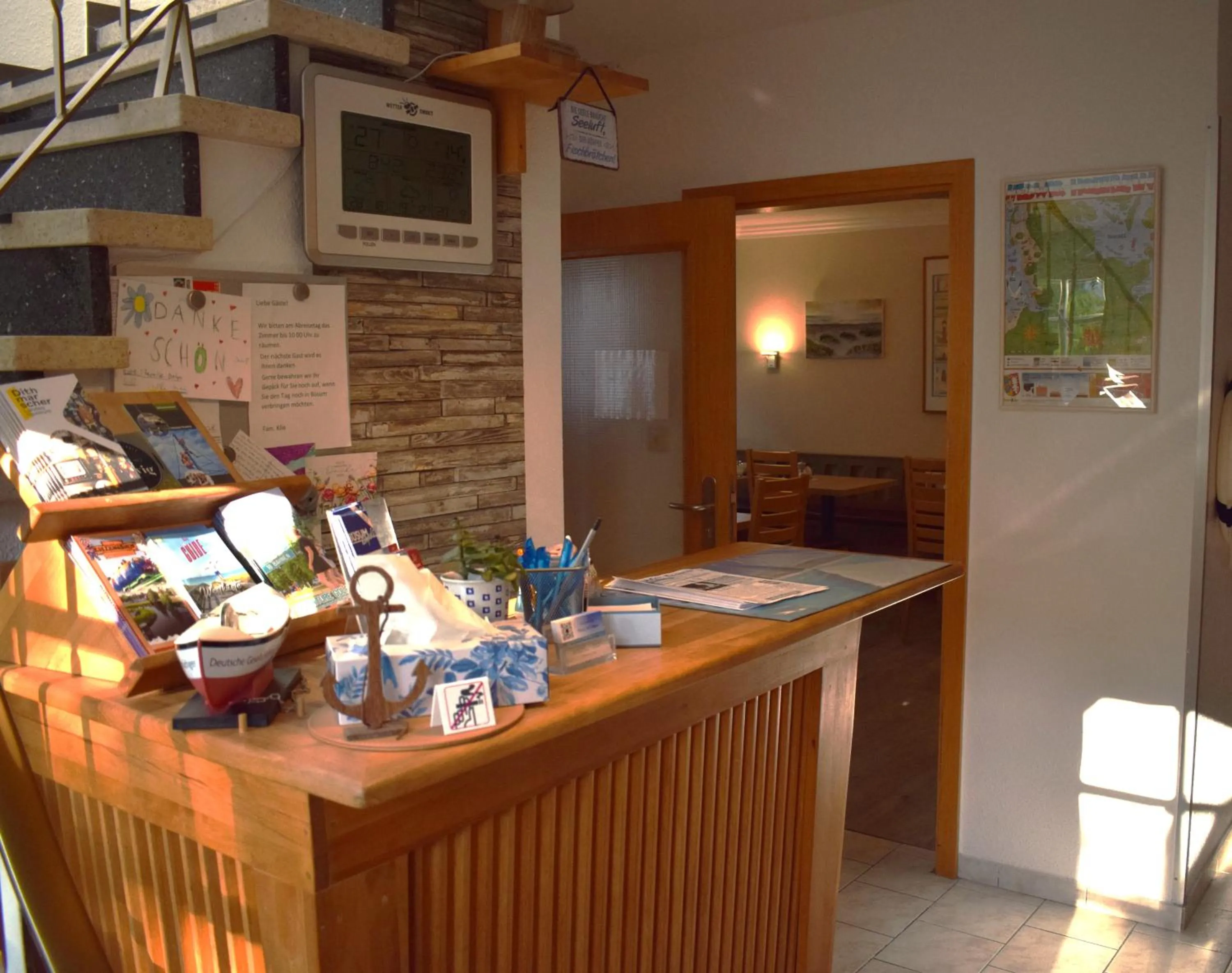 Lobby or reception in Hotel Haus am Meer