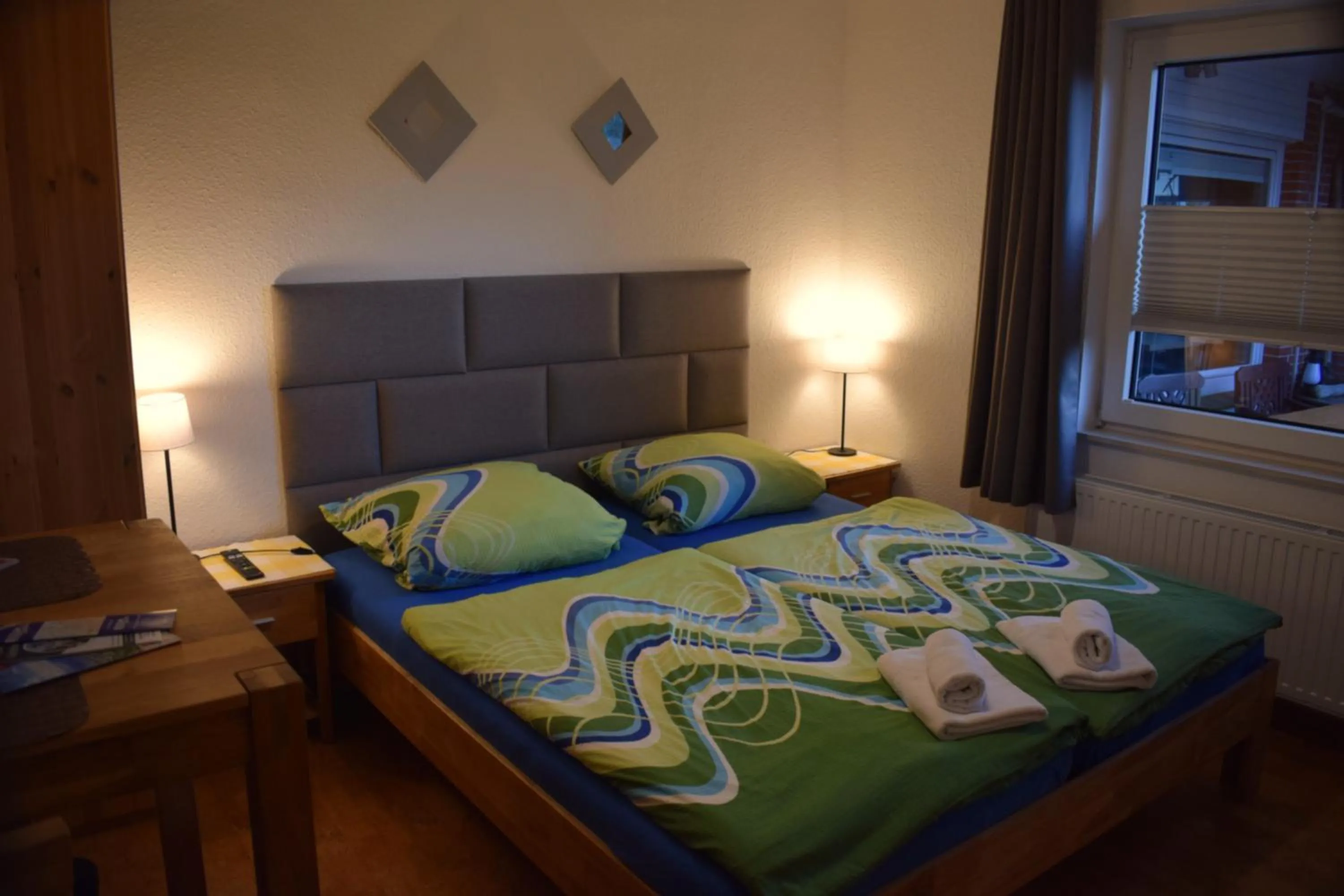 Bed in Hotel Haus am Meer