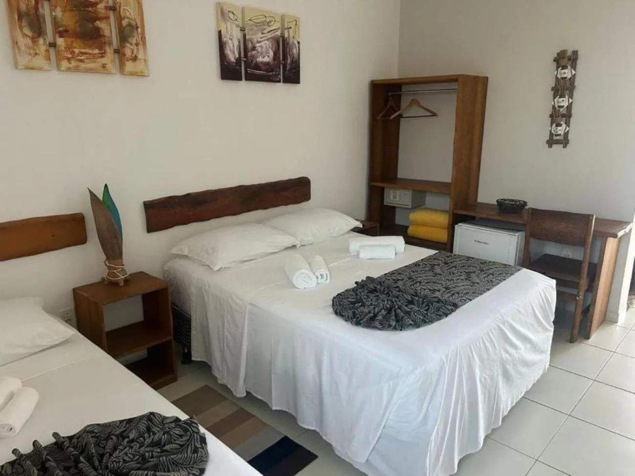 Bed in Pousada Paraiso da Barra