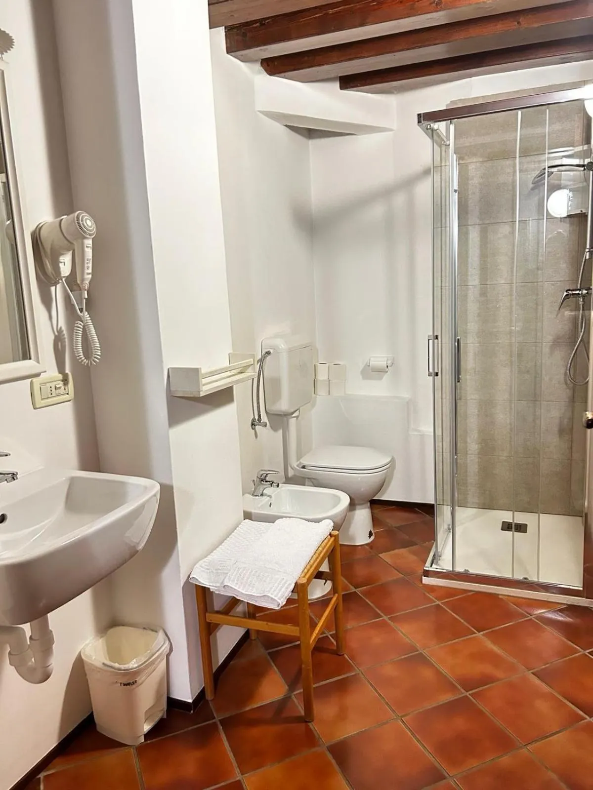 Bathroom in Hotel La Corte