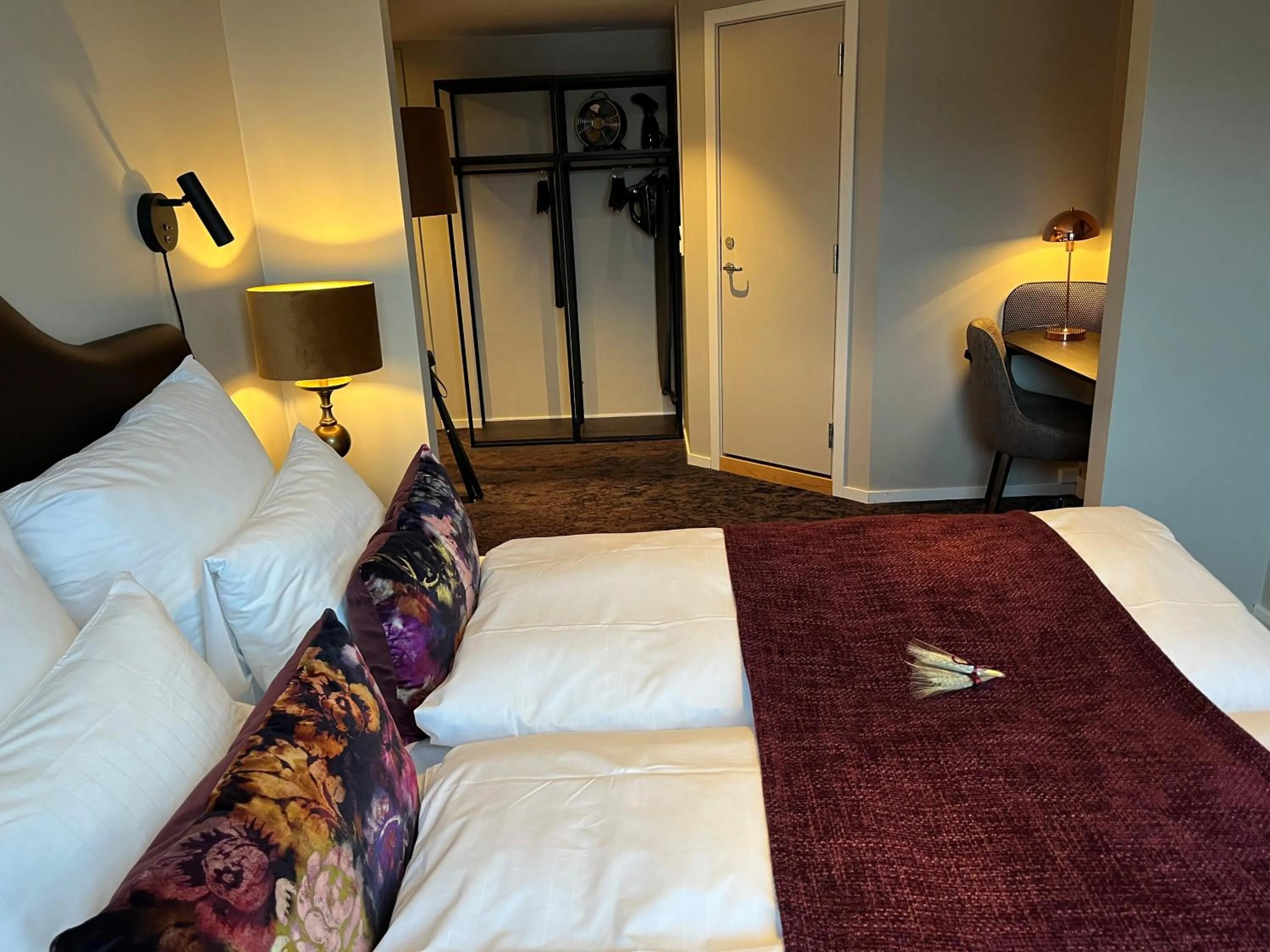 Bedroom, Bed in Aksjemøllen - by Classic Norway Hotels