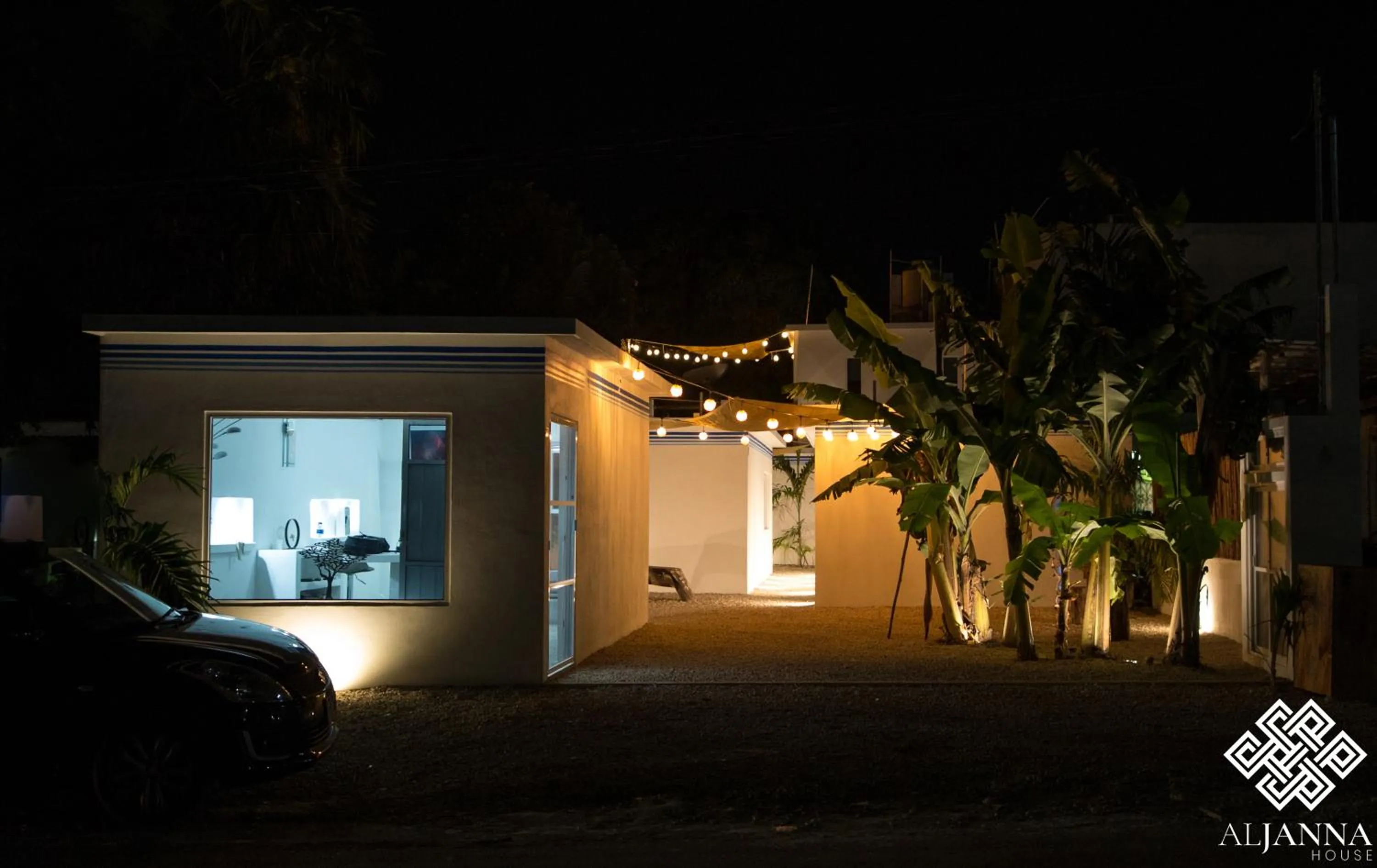 Facade/entrance in Aljanna House