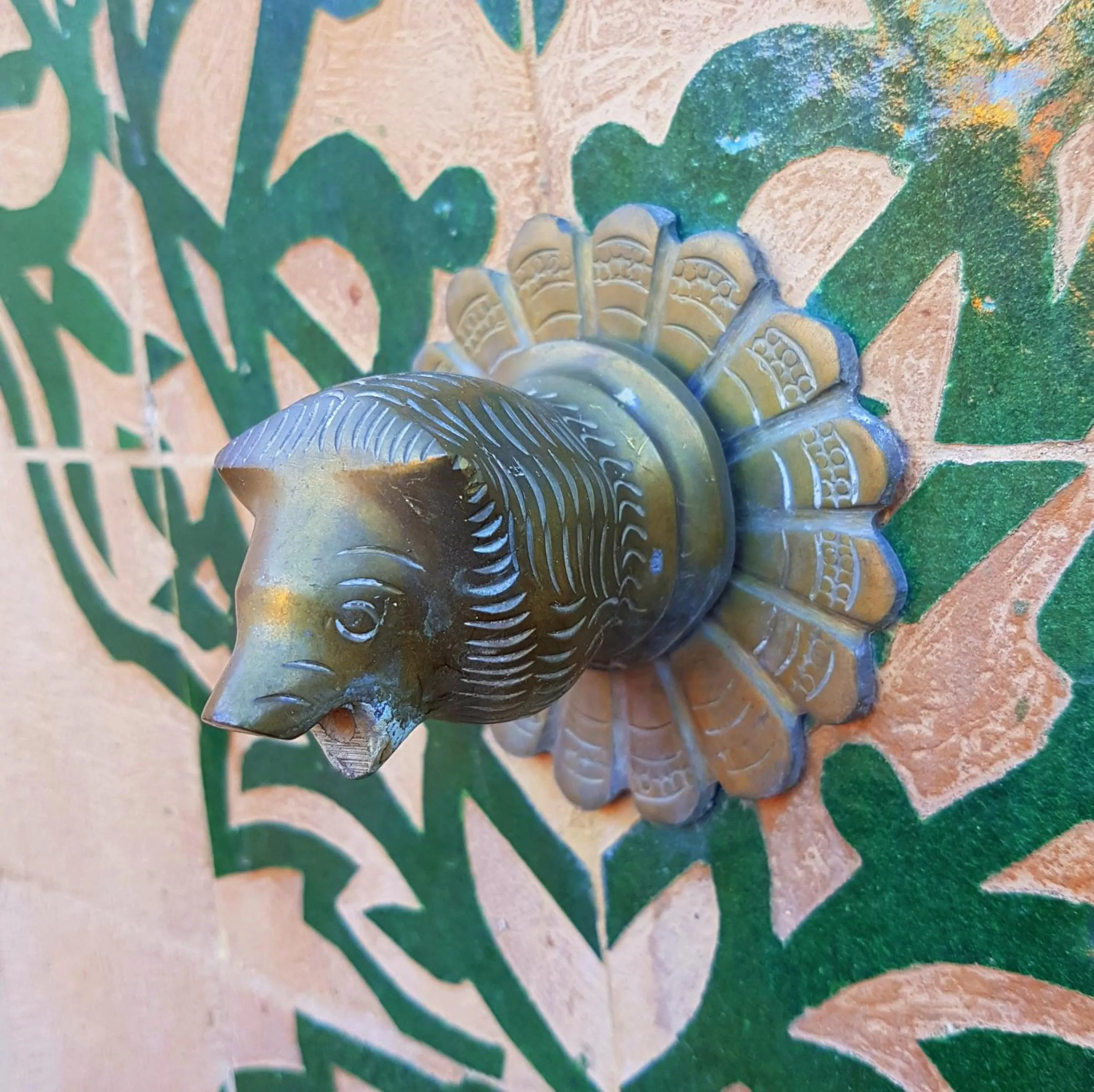 Decorative detail in Riad Orange