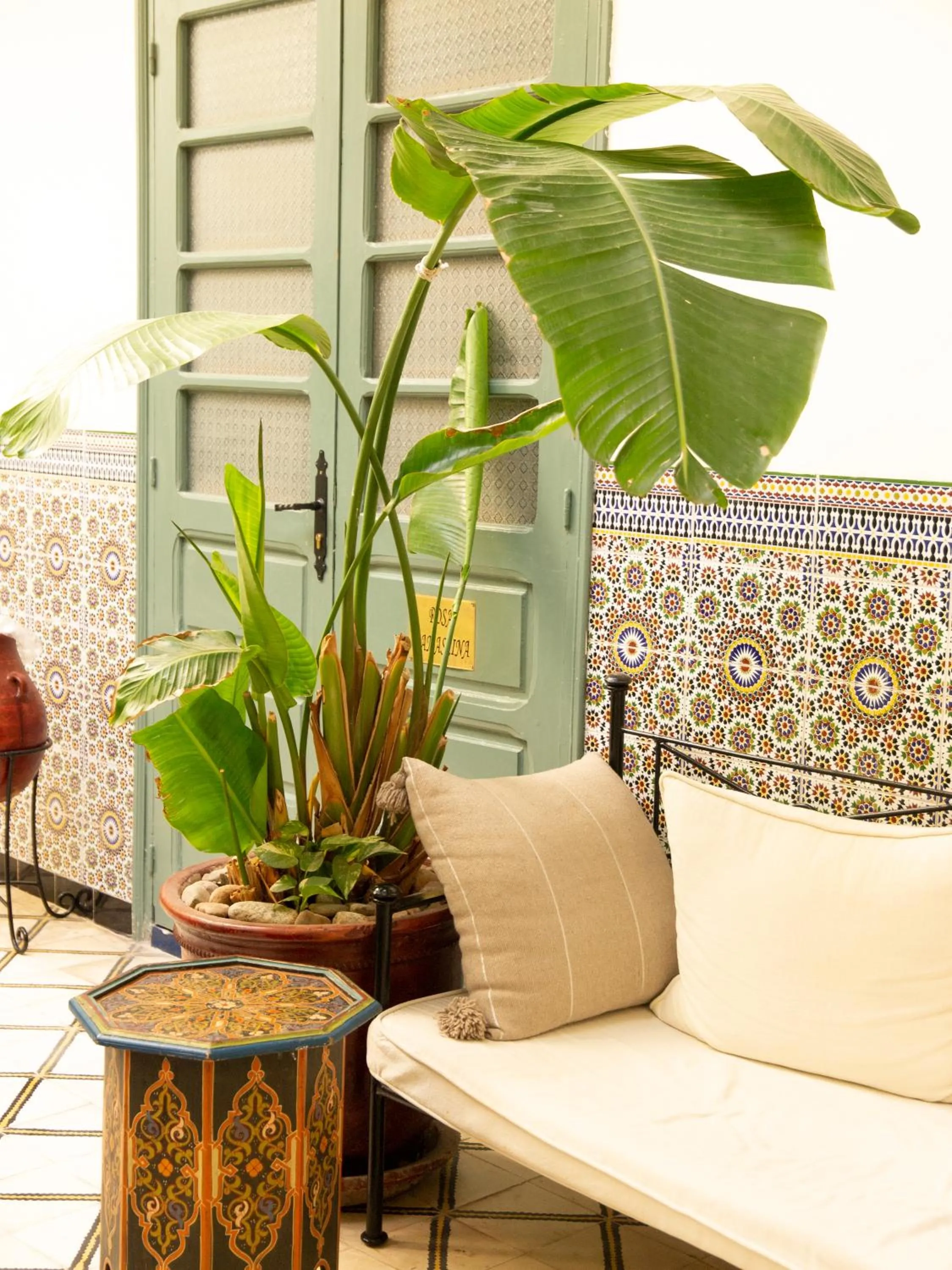 Decorative detail in Riad Orange