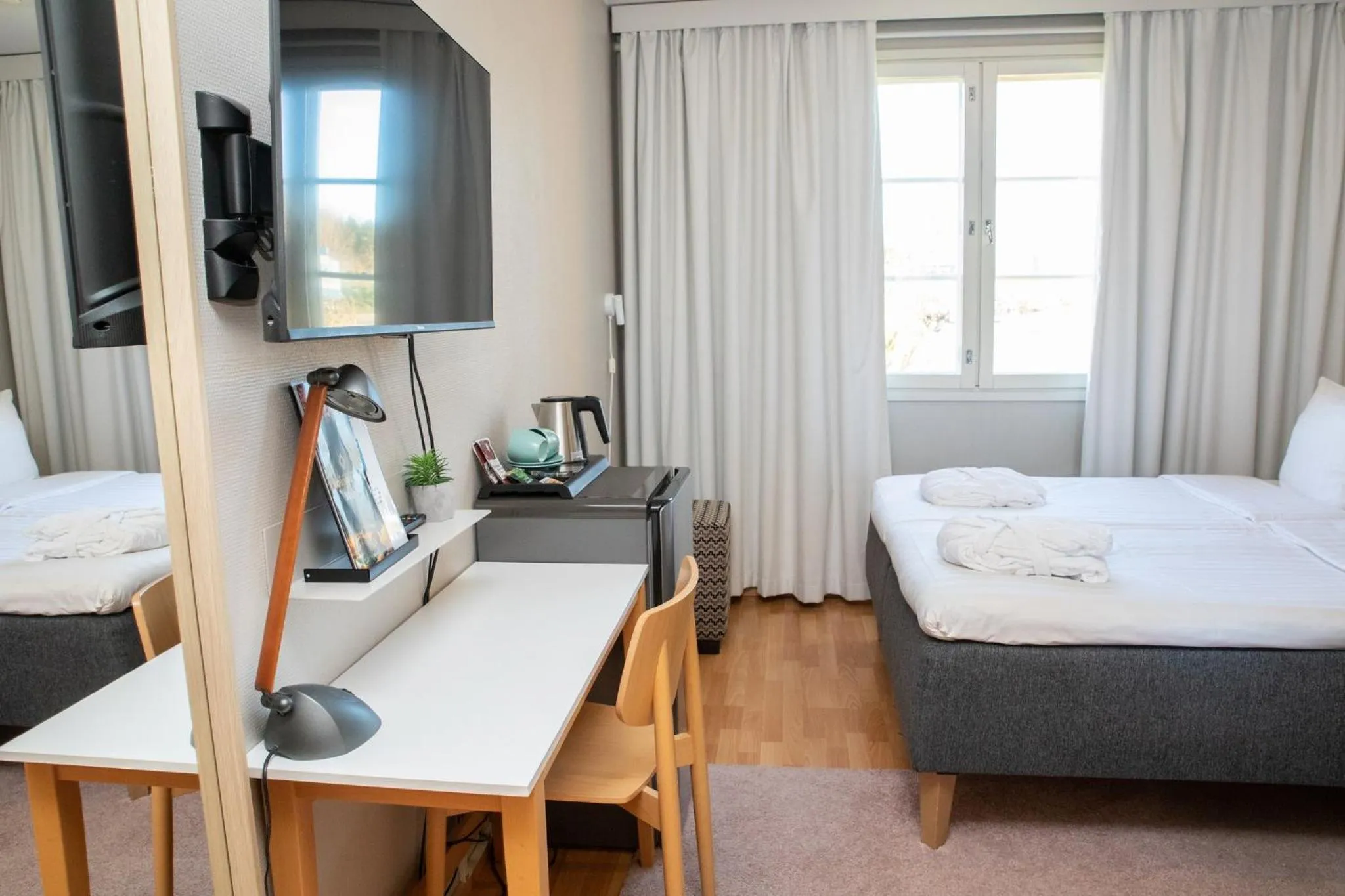 Bed in Hotel Jokipuisto