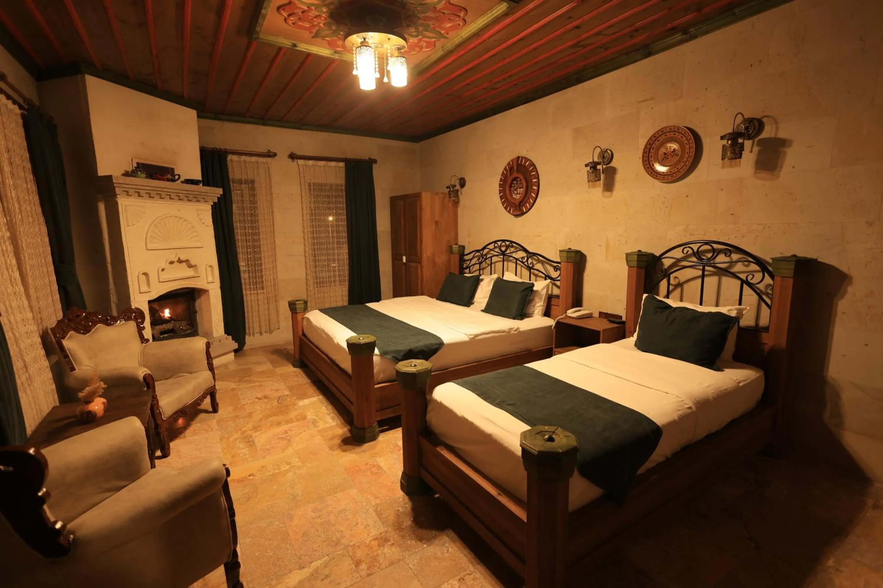 Living room, Bed in Katapa Stone House