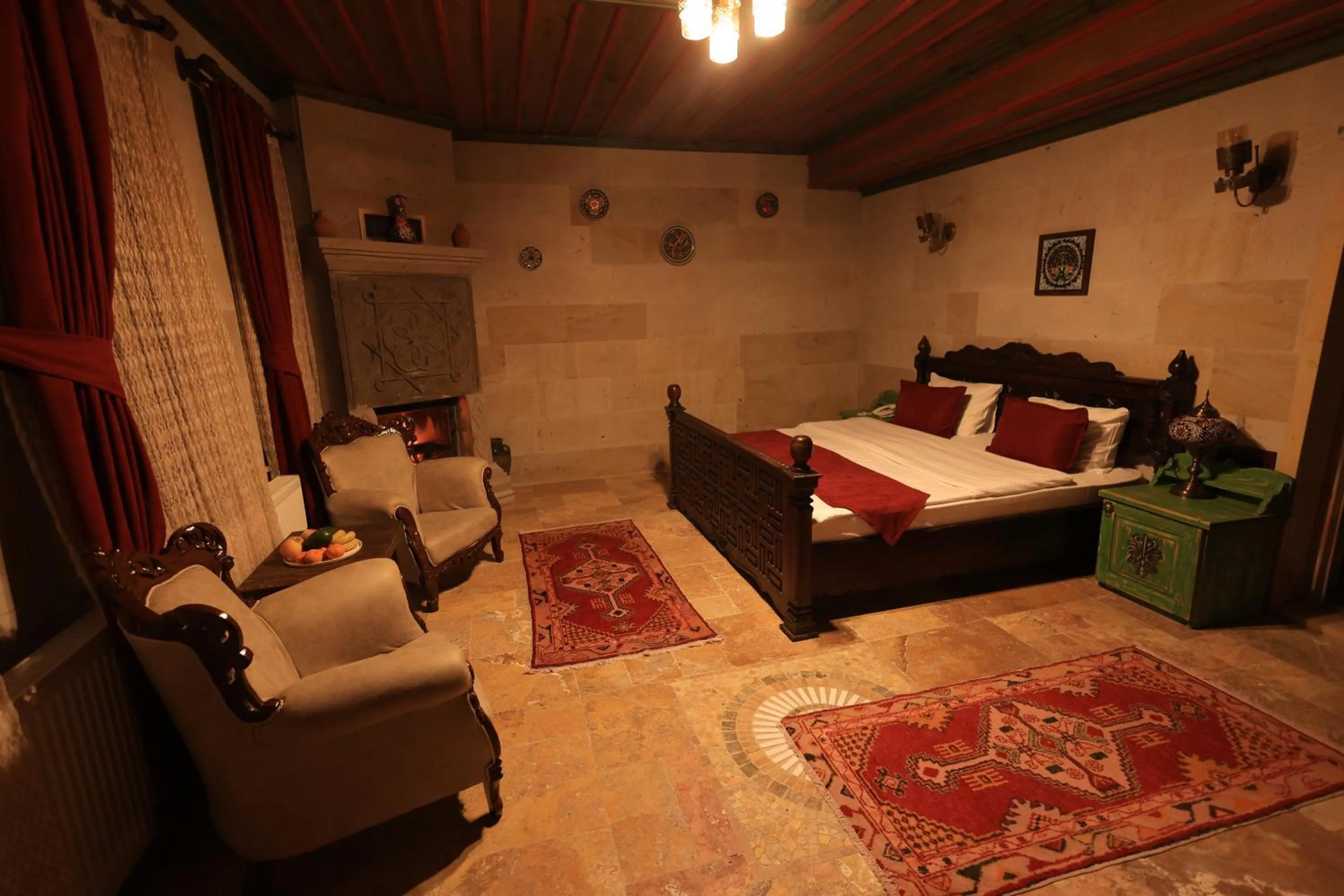 Living room, Bed in Katapa Stone House