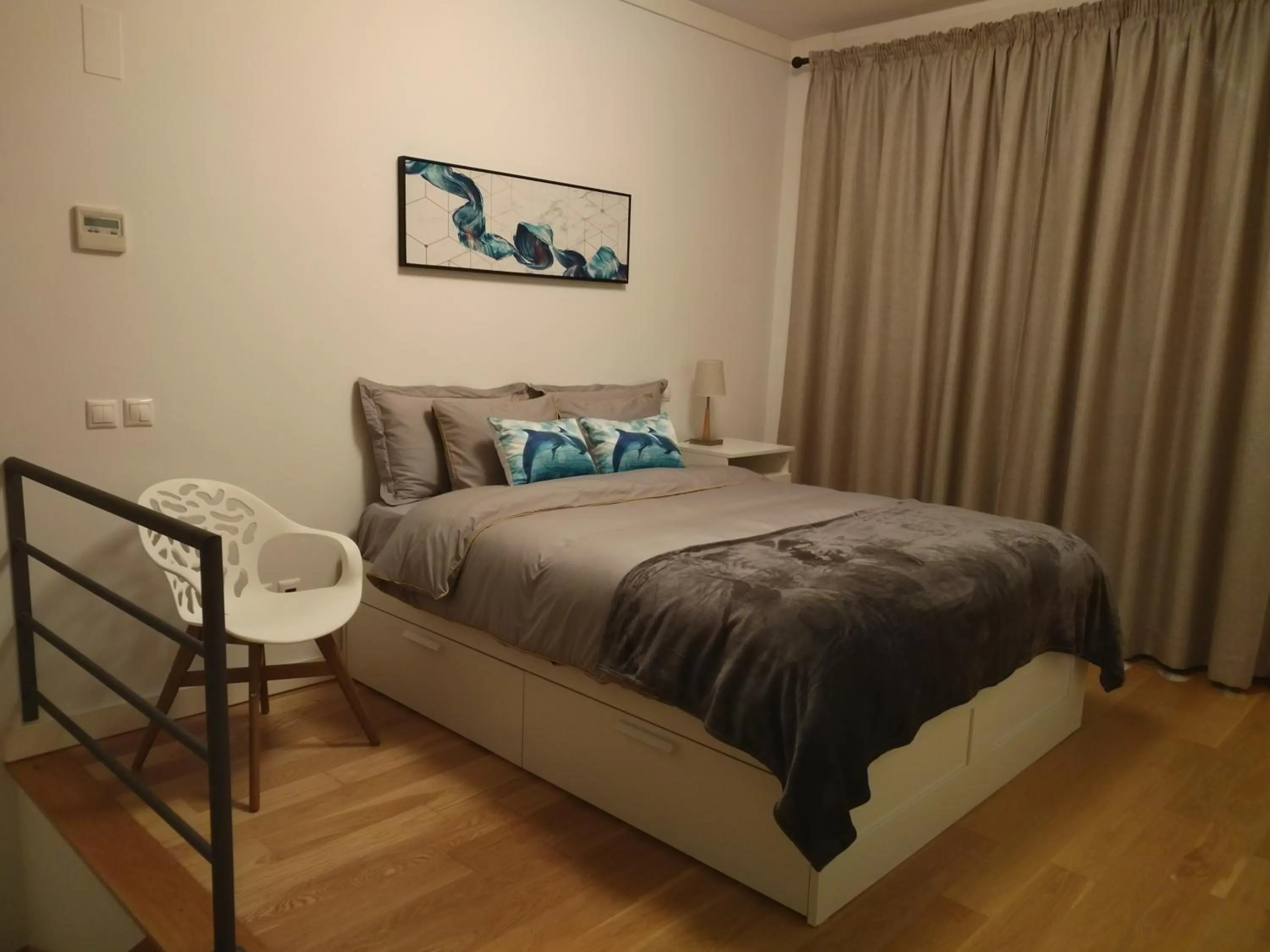 bunk bed, Bed in Nice duplex apartment with free pool and garage