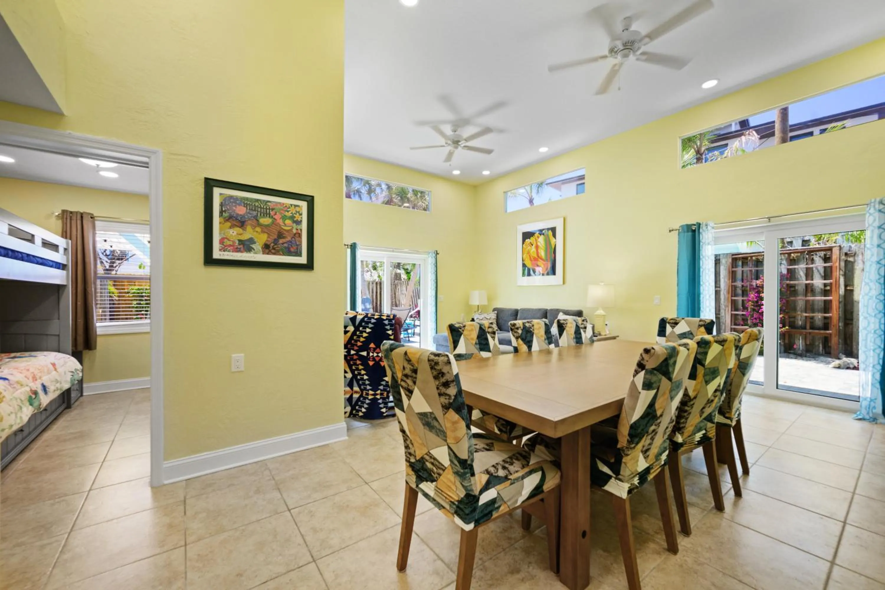 Dining area in The Ringling Beach House
