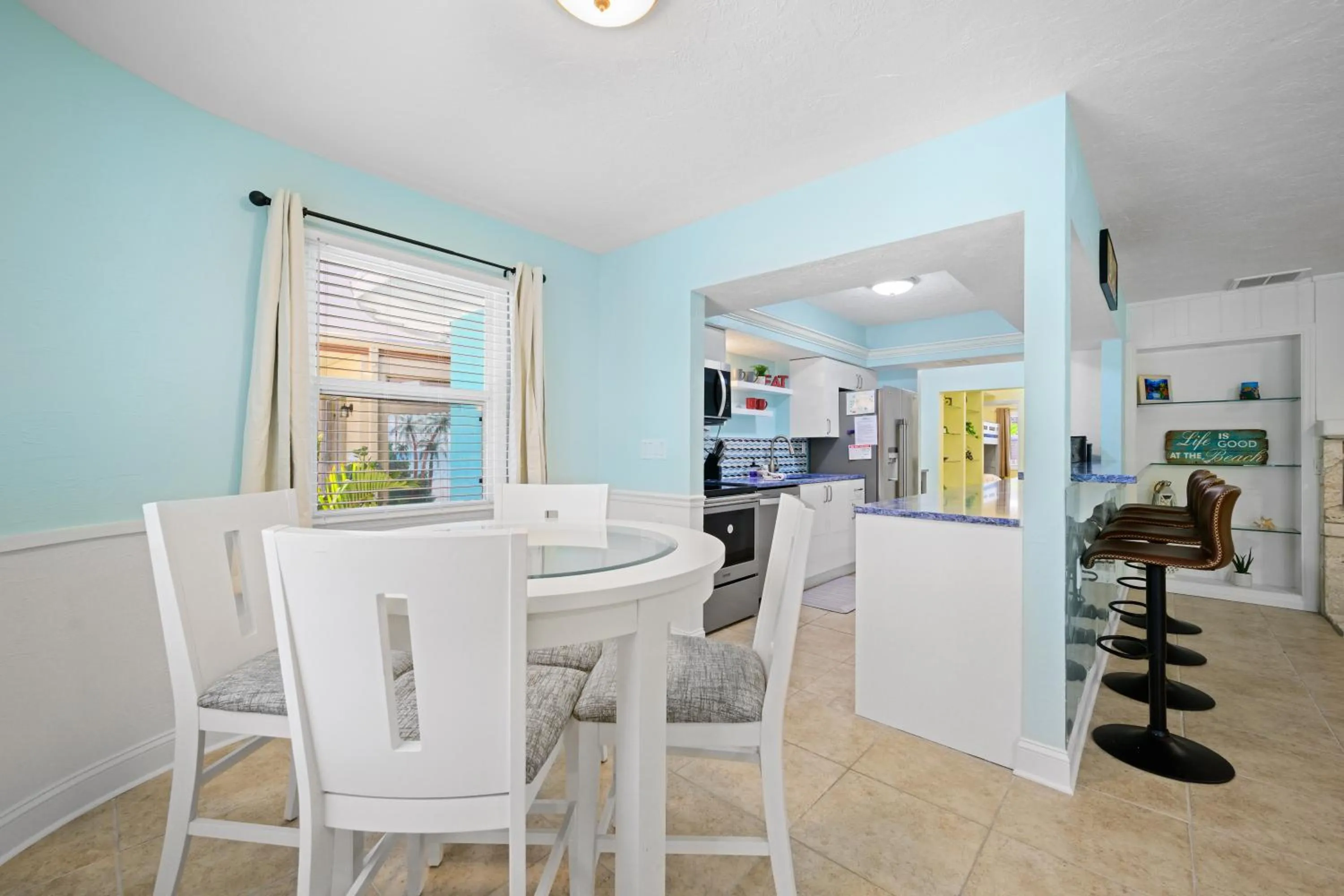 Dining area in The Ringling Beach House