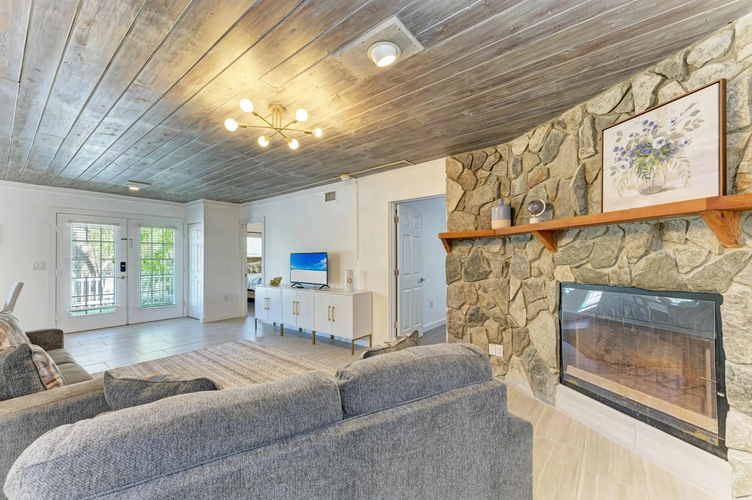Living room in The Ringling Beach House