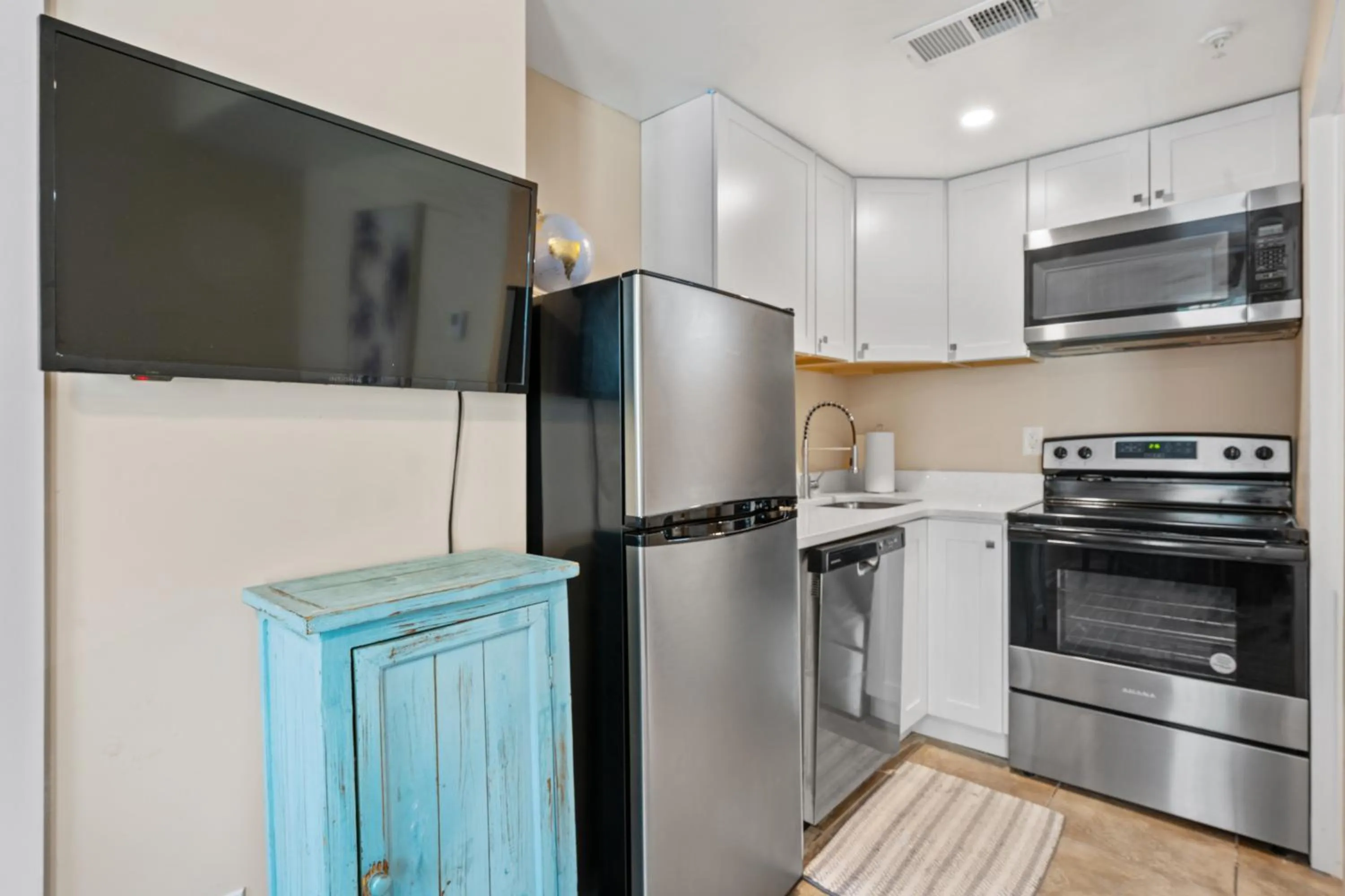 kitchen in The Ringling Beach House