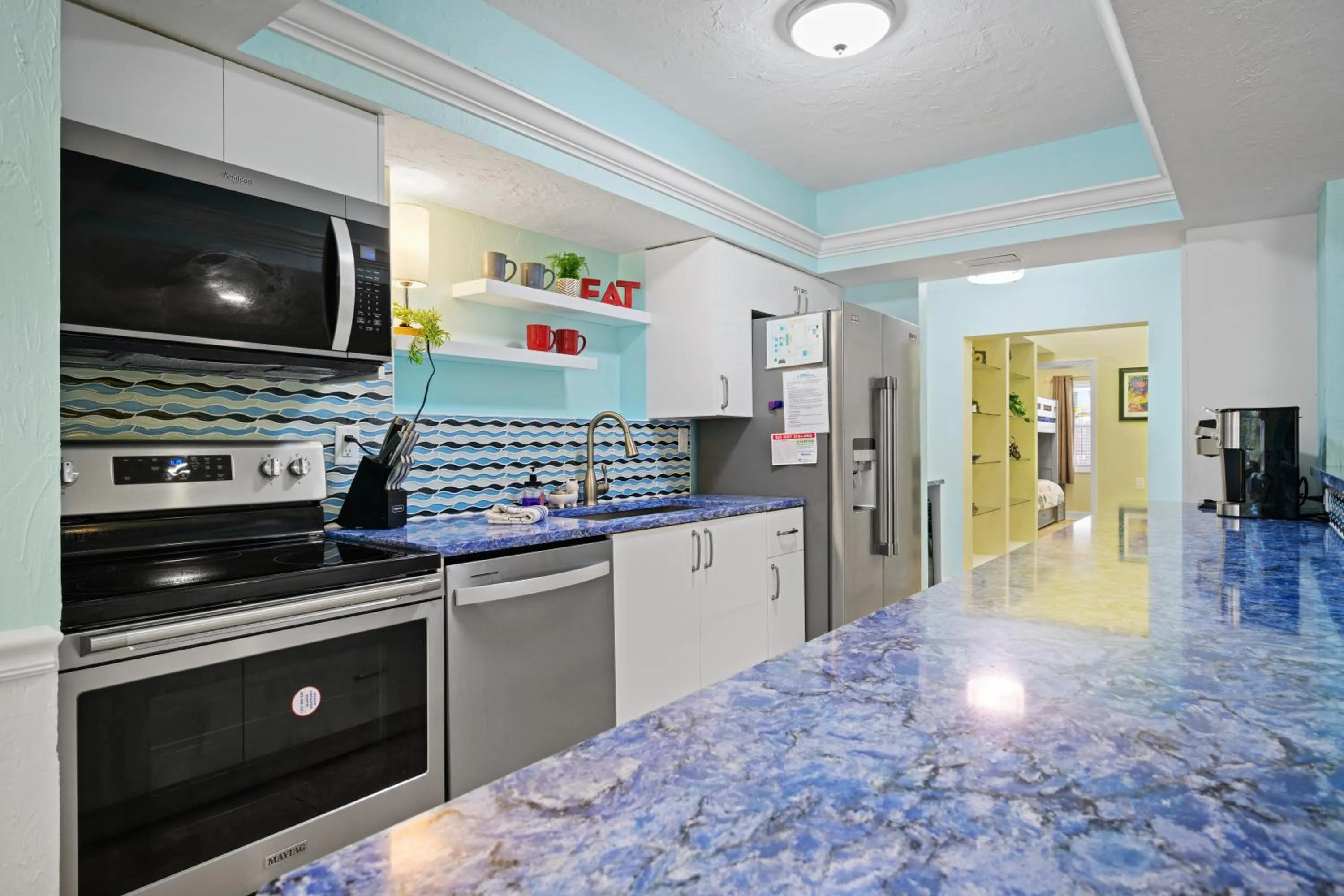 kitchen in The Ringling Beach House