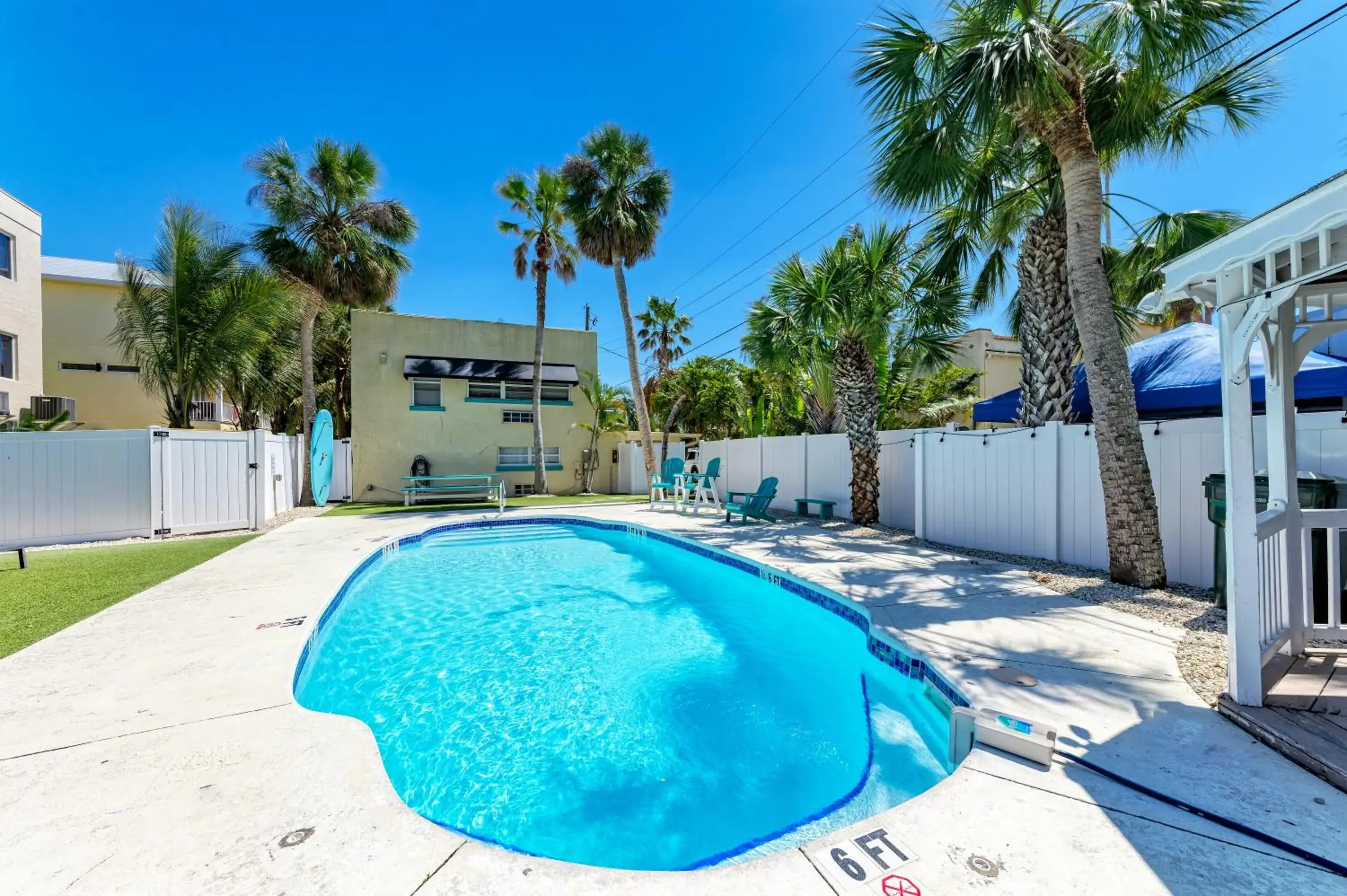 Pool view in The Ringling Beach House Pool view in The Ringling Beach House