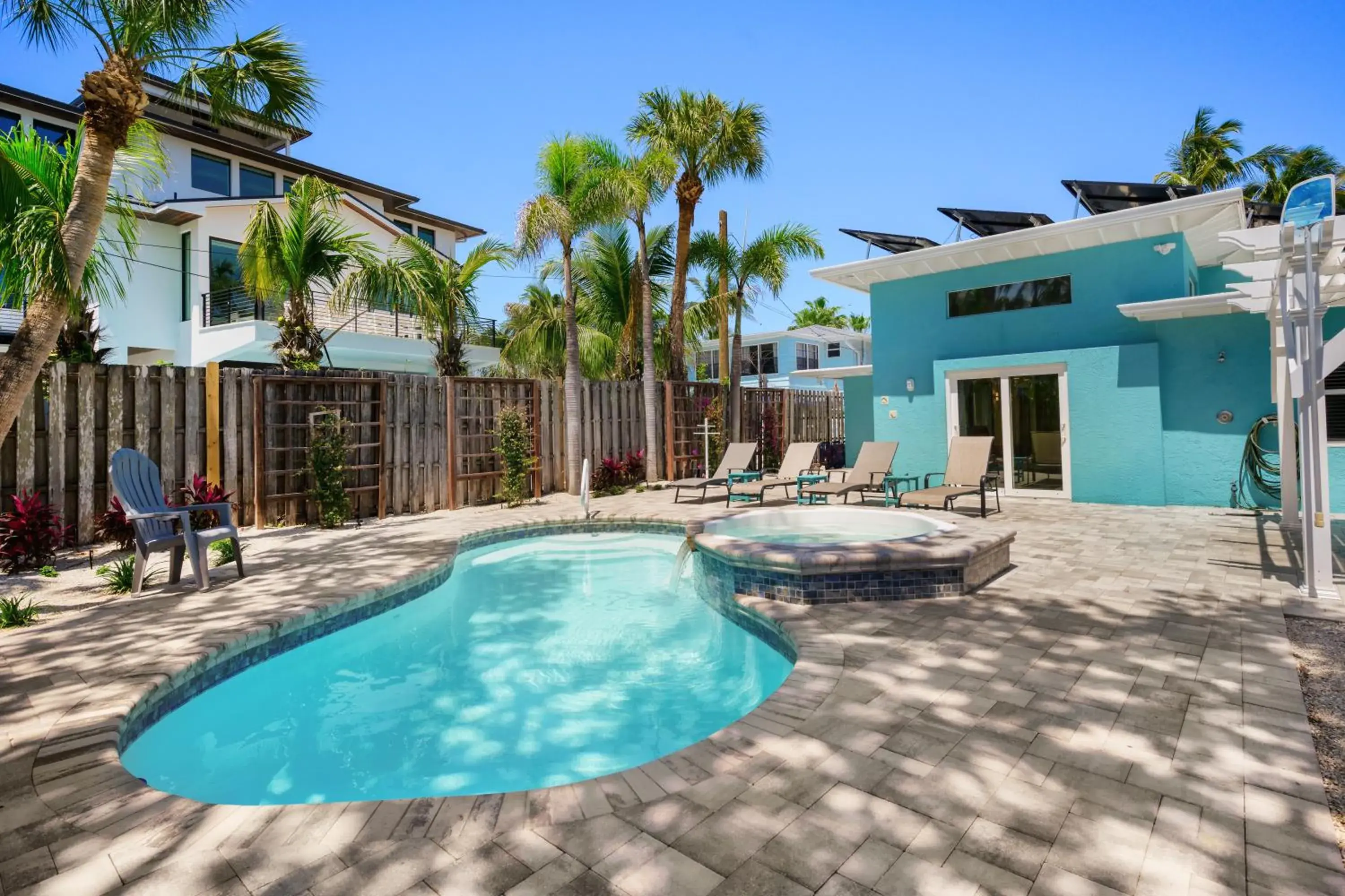 Pool view in The Ringling Beach House Pool view in The Ringling Beach House