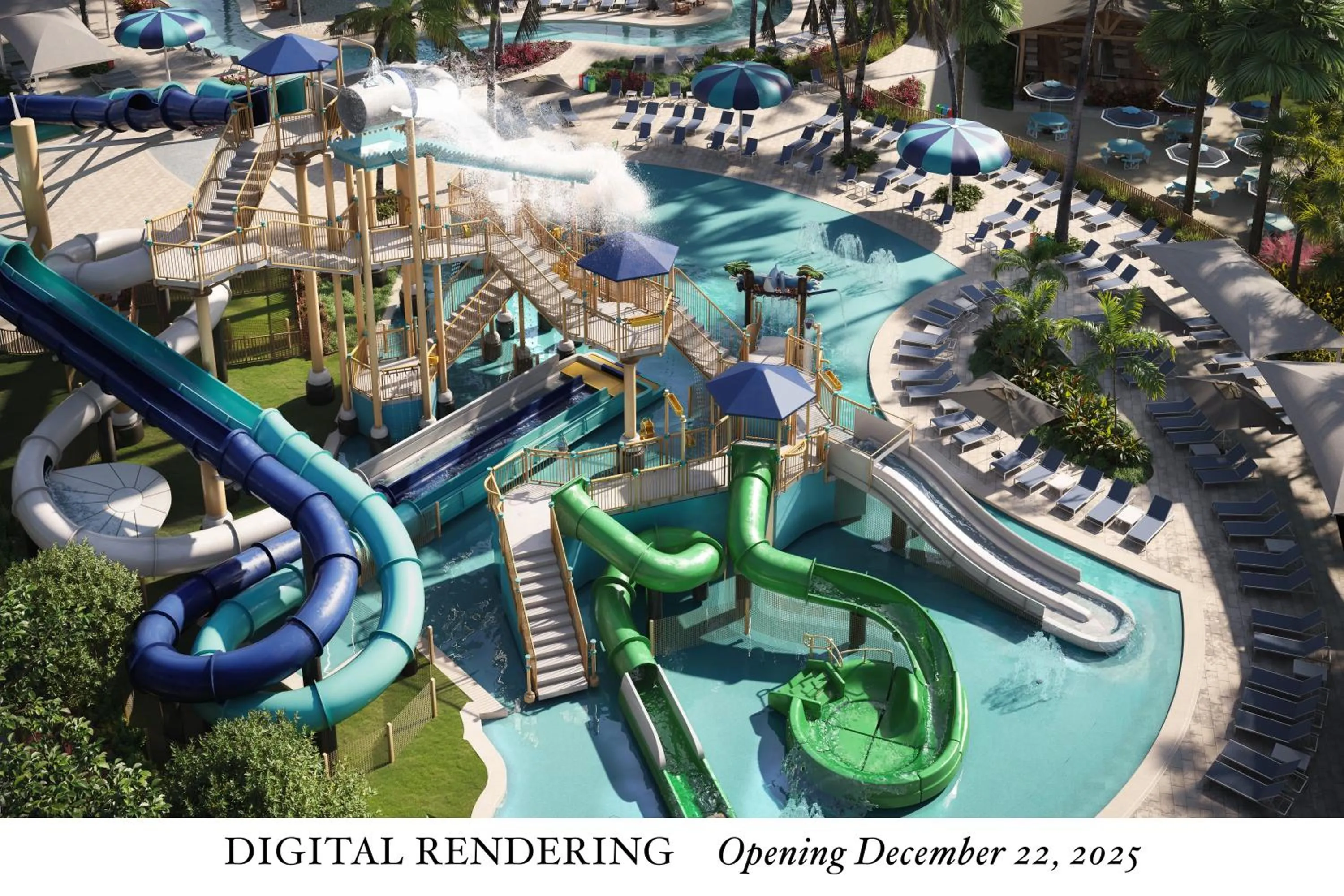 Aqua park in South Seas