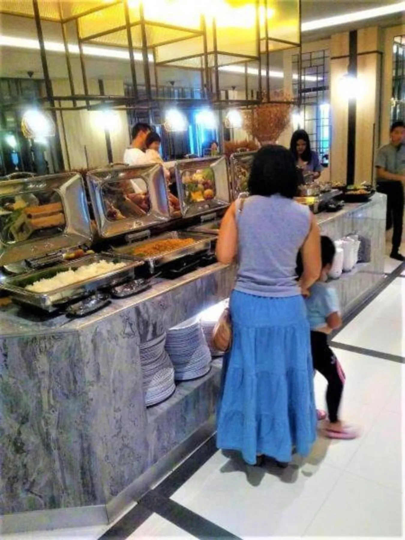 Buffet breakfast in Shanty of HinNam Condominium