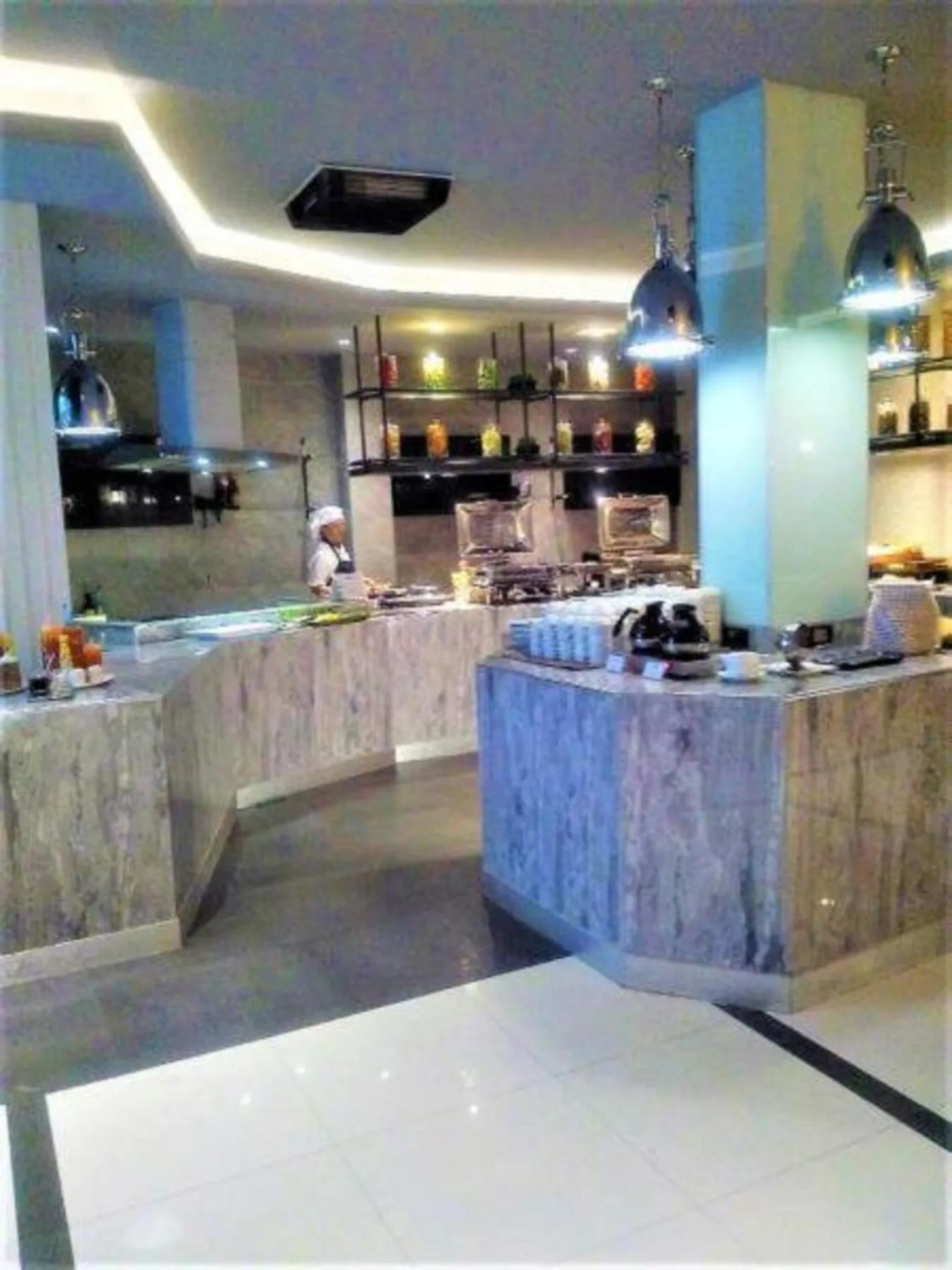 Buffet breakfast in Shanty of HinNam Condominium