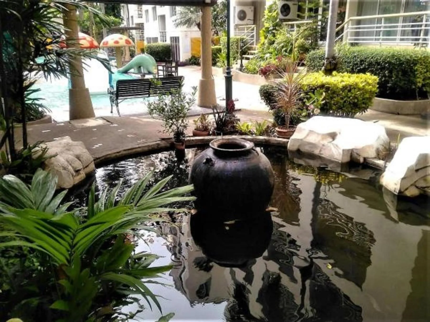 Patio in Shanty of HinNam Condominium