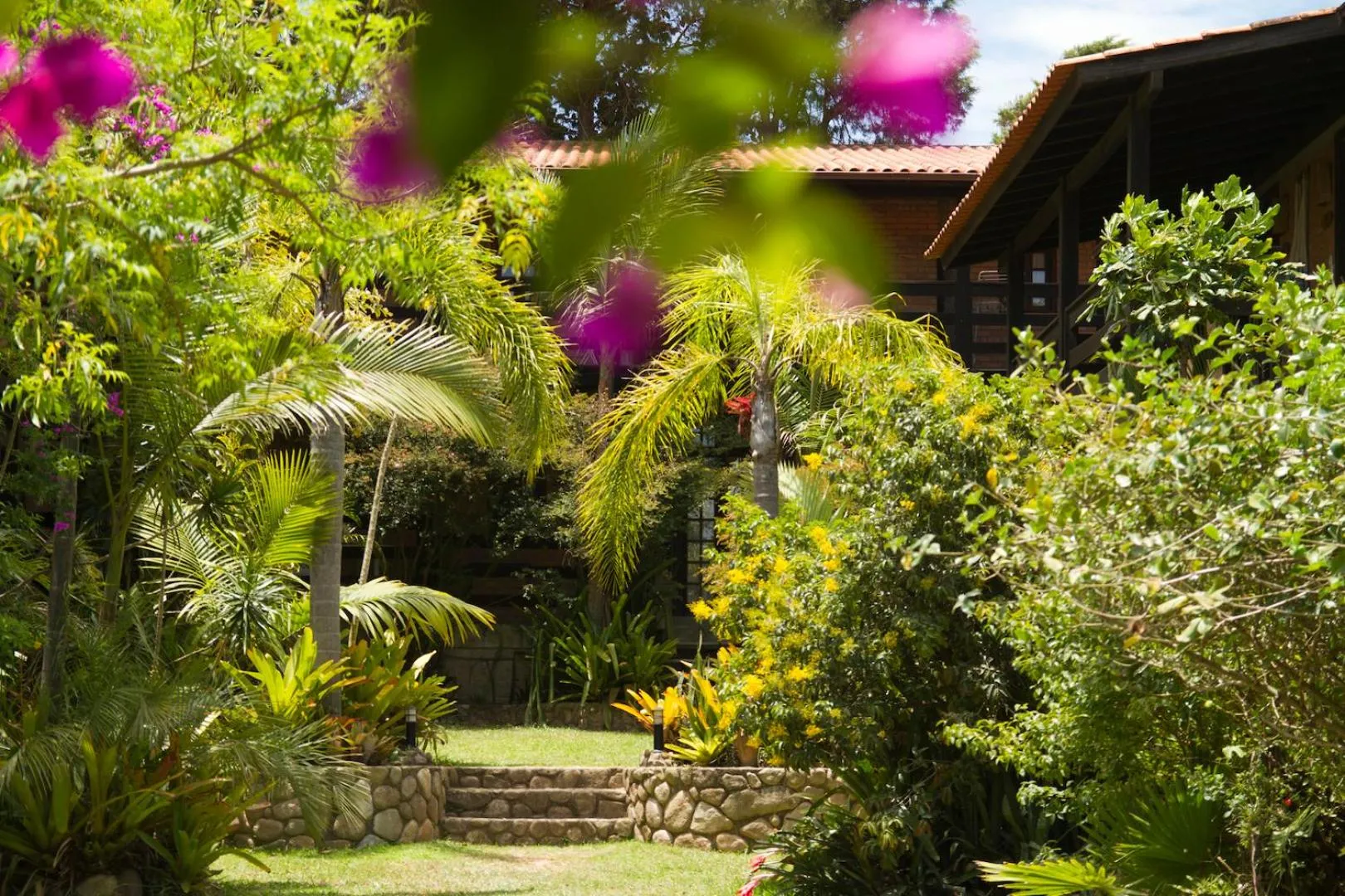 Garden view in Pousada Além do Jardim