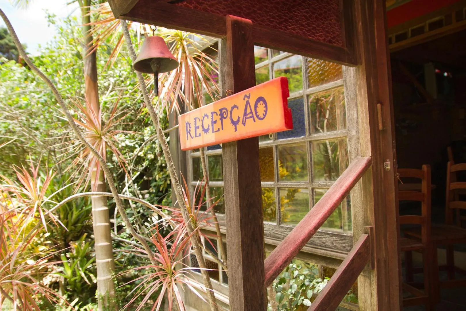 Lobby or reception in Pousada Além do Jardim