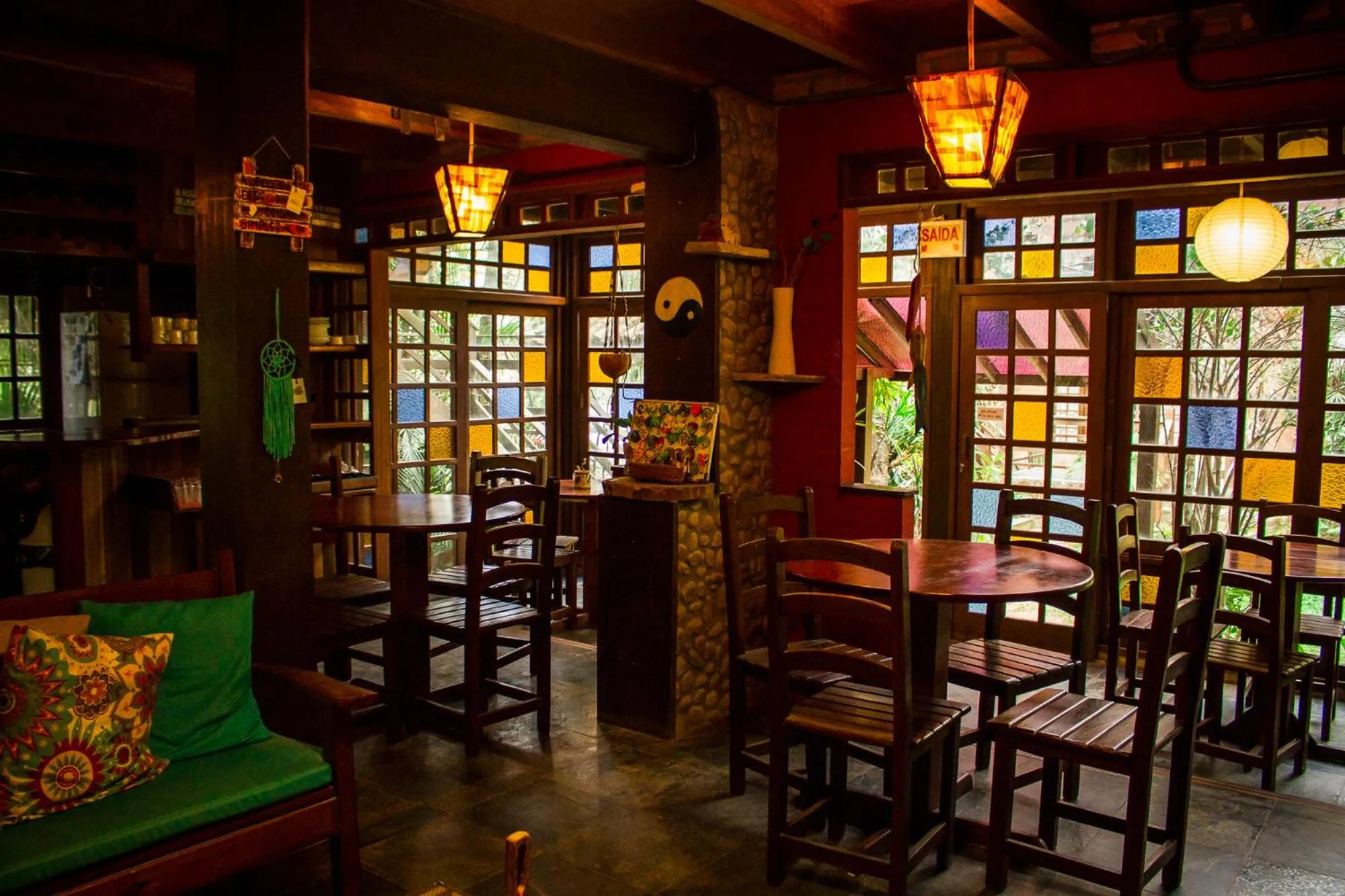 Lounge or bar in Pousada Além do Jardim