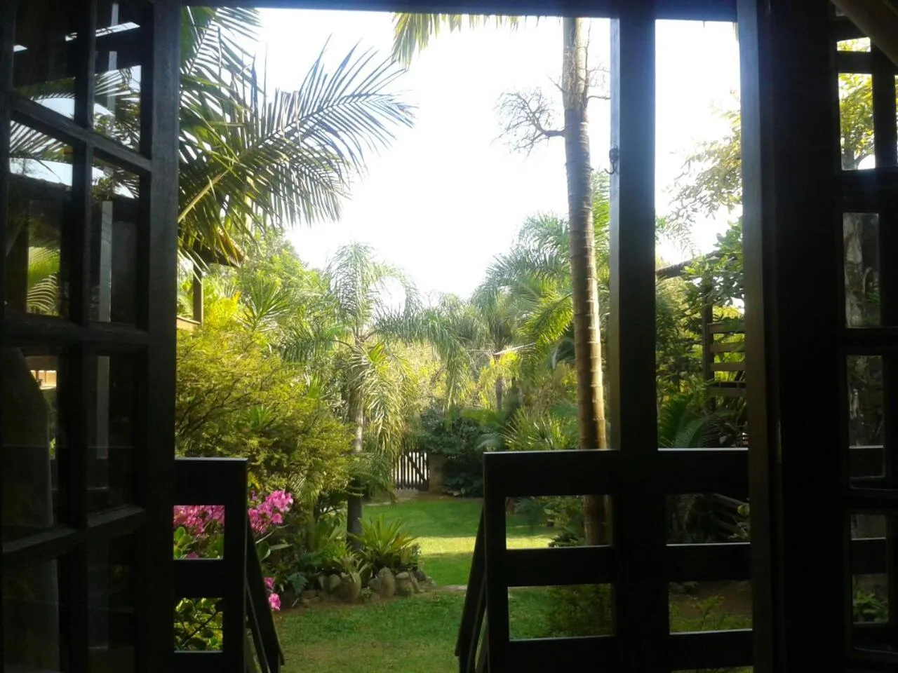 Garden view in Pousada Além do Jardim