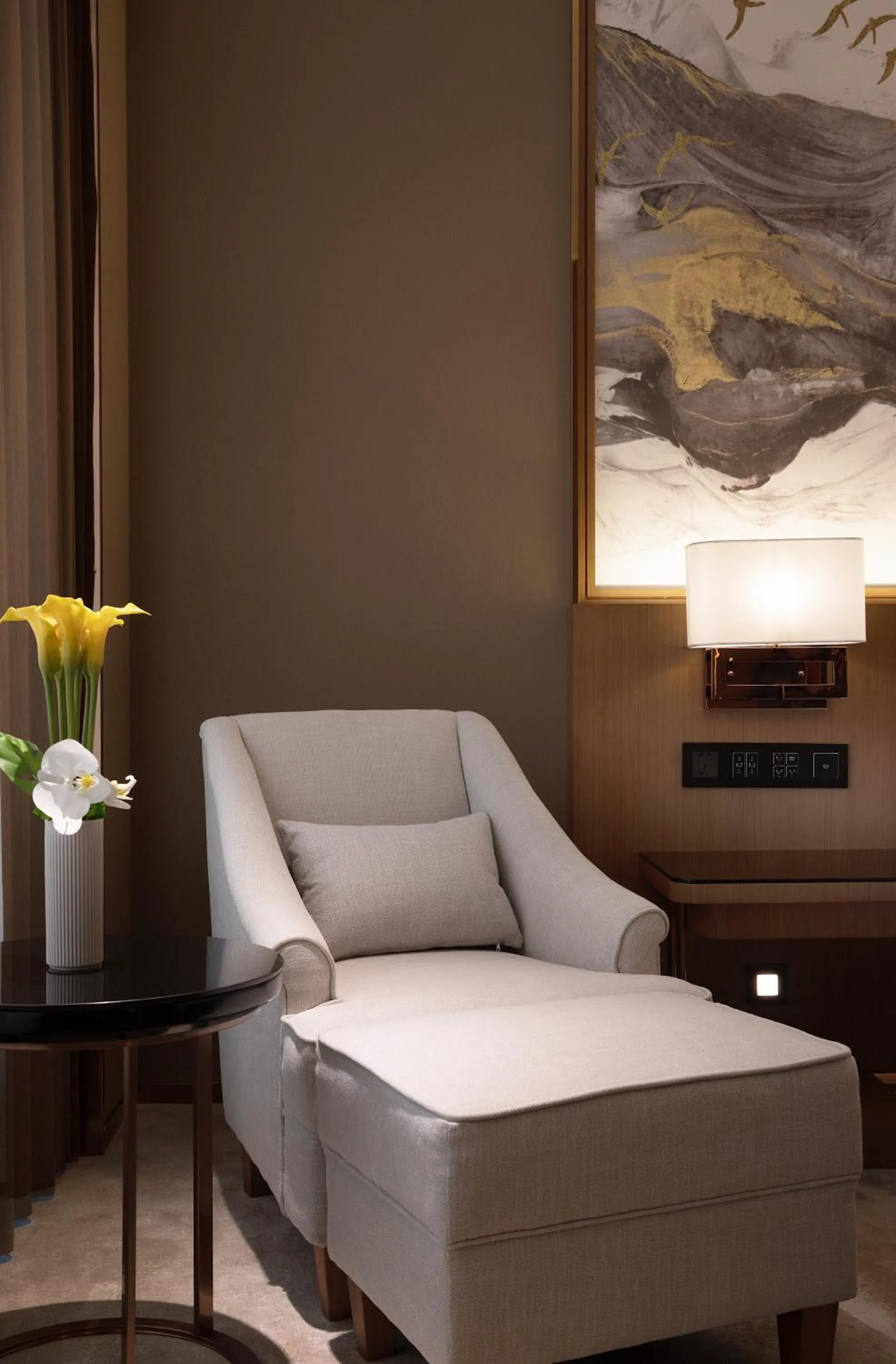 Bedroom in Jinmanfu International Hotel