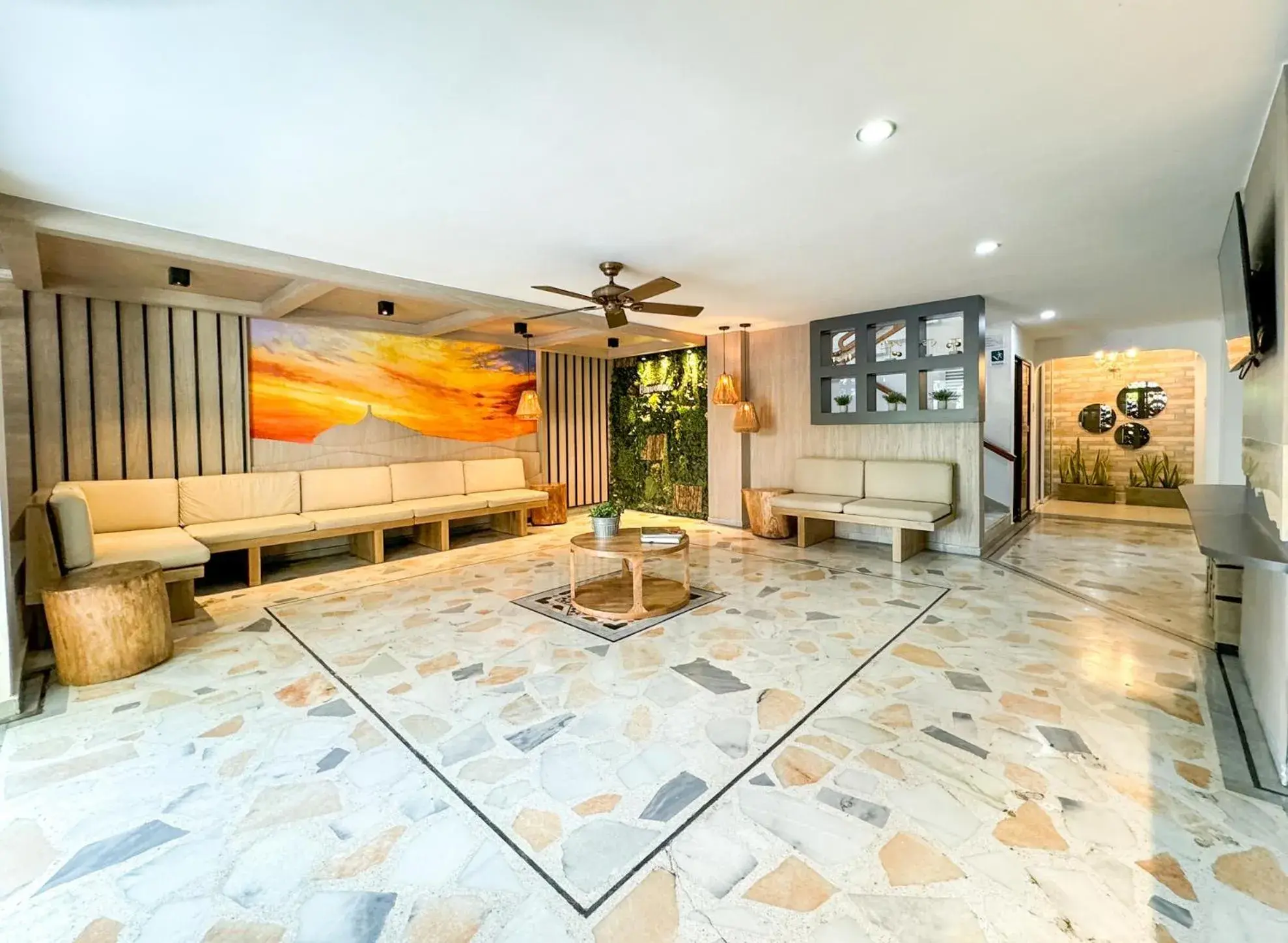 Lobby or reception in Hotel Valladolid Lobby or reception in Hotel Valladolid