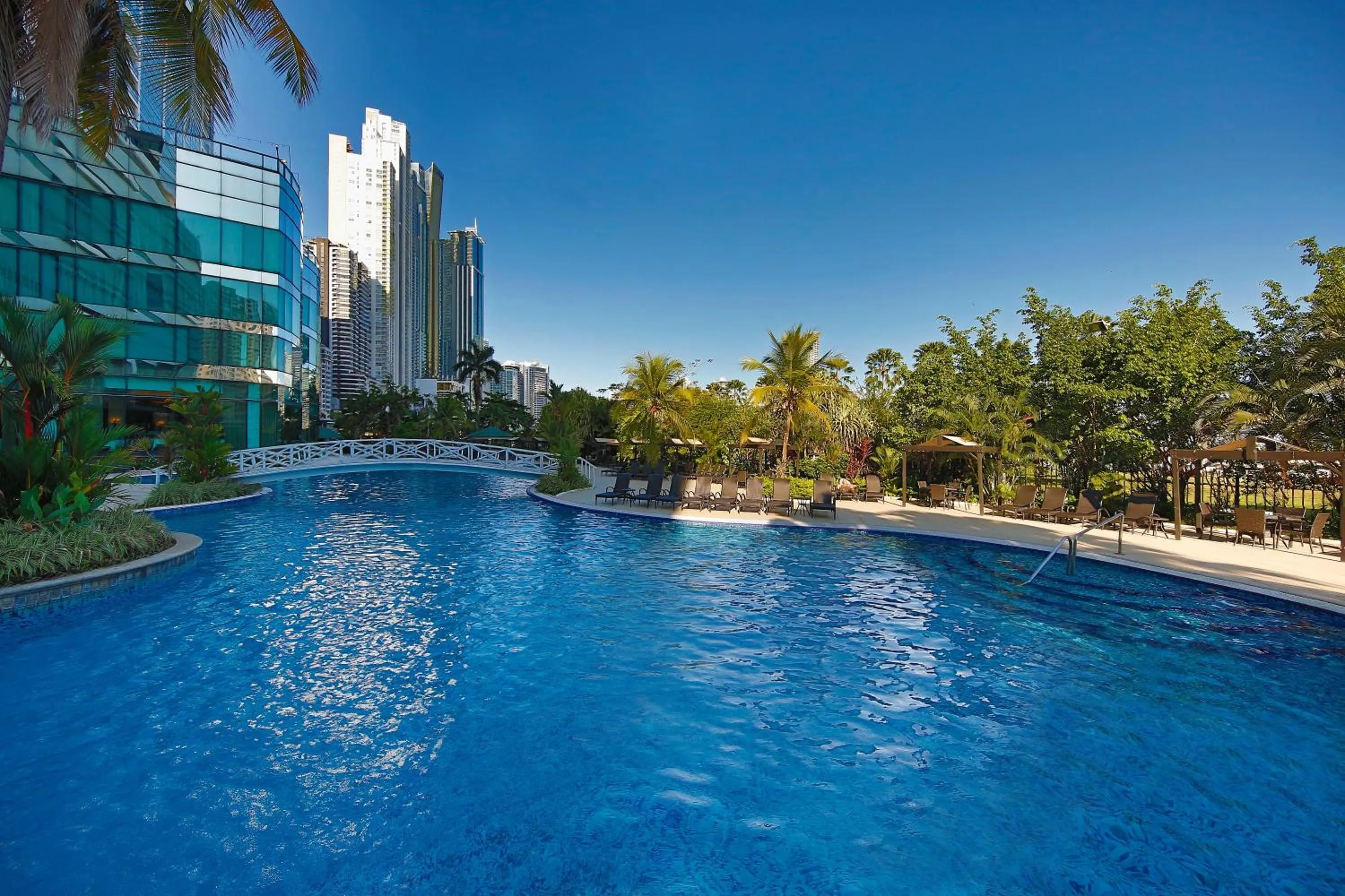 Swimming pool in Intercontinental Miramar Panama by IHG