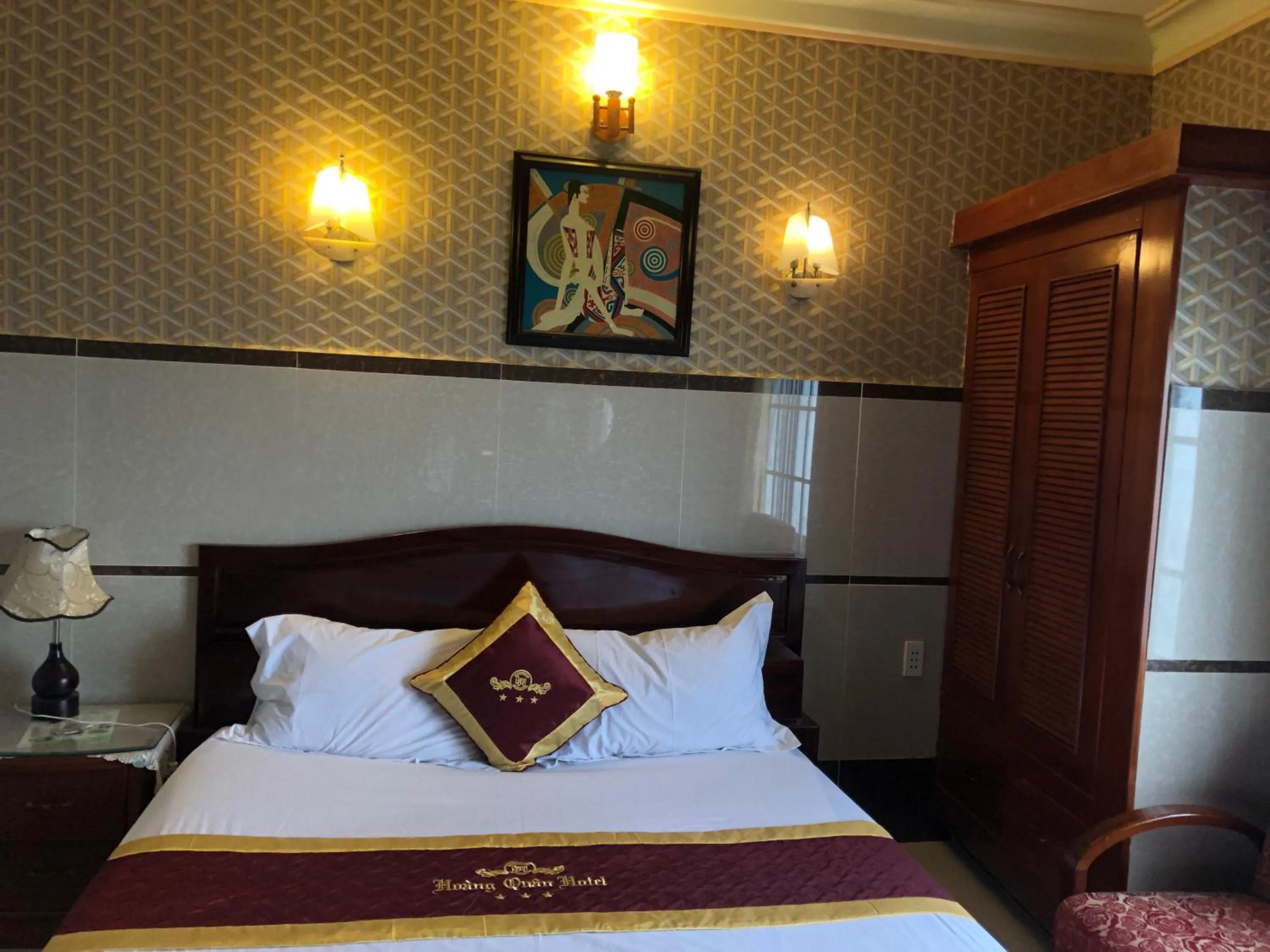 Bed in Hoàng Quân Hotel