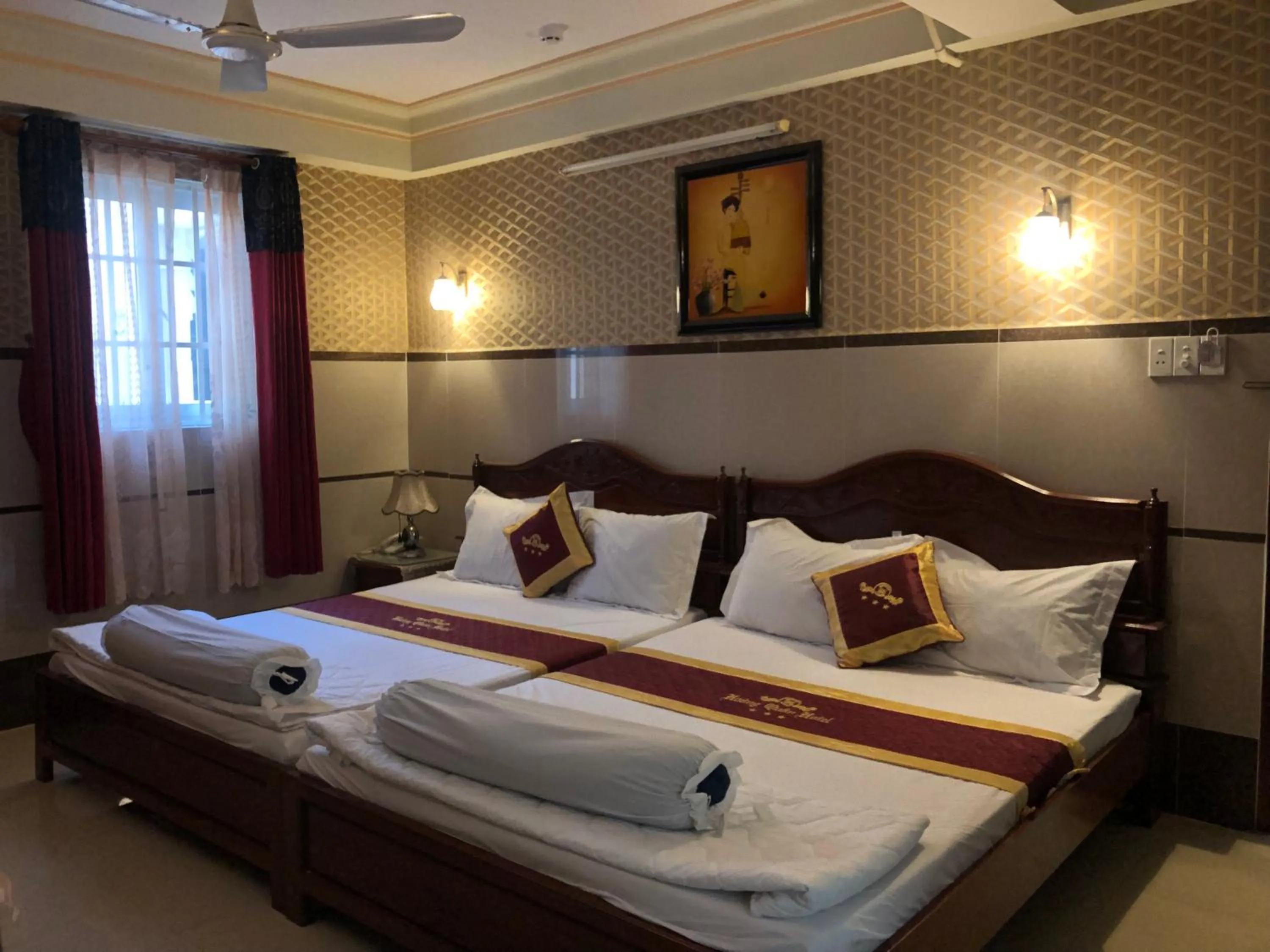 Bed in Hoàng Quân Hotel