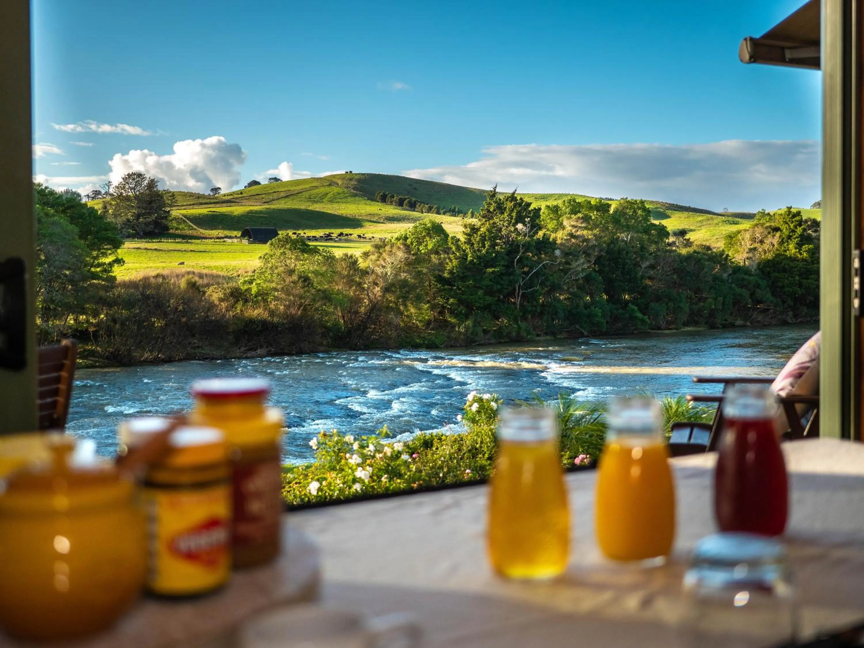 Natural landscape in Te Awa Lodge