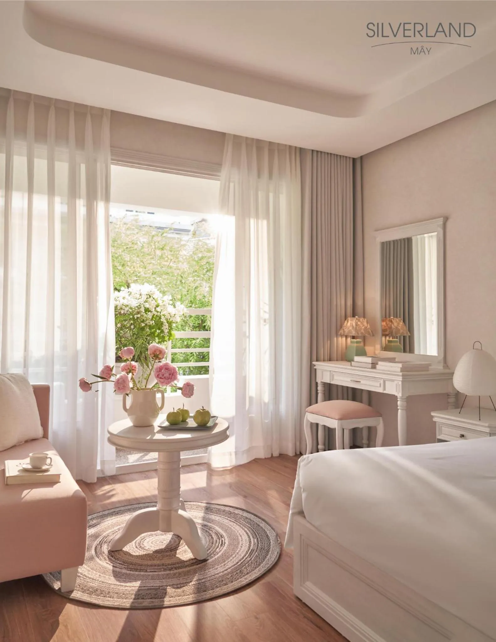 Seating area, Bed in Silverland Mây Hotel