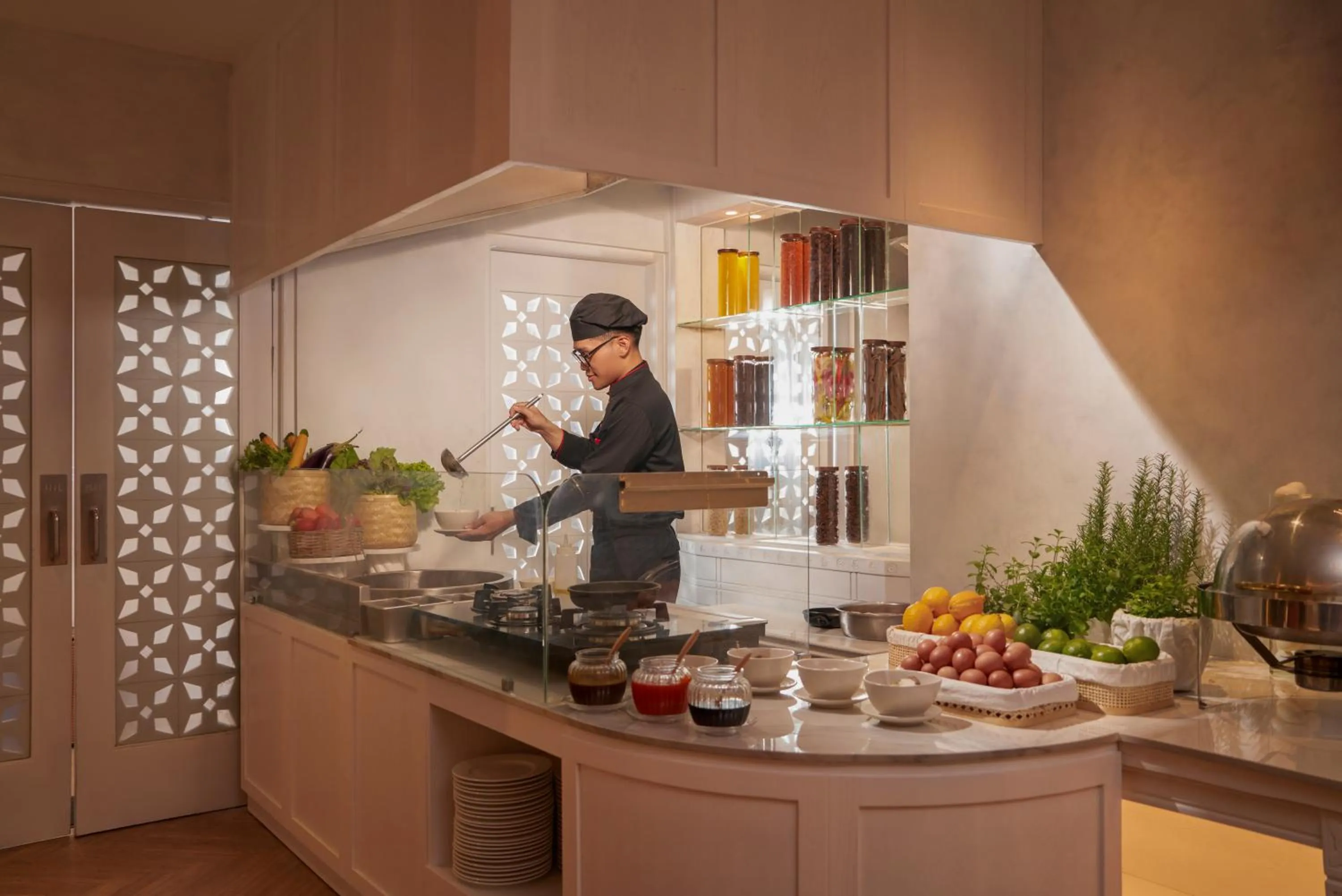 Breakfast in Silverland Mây Hotel