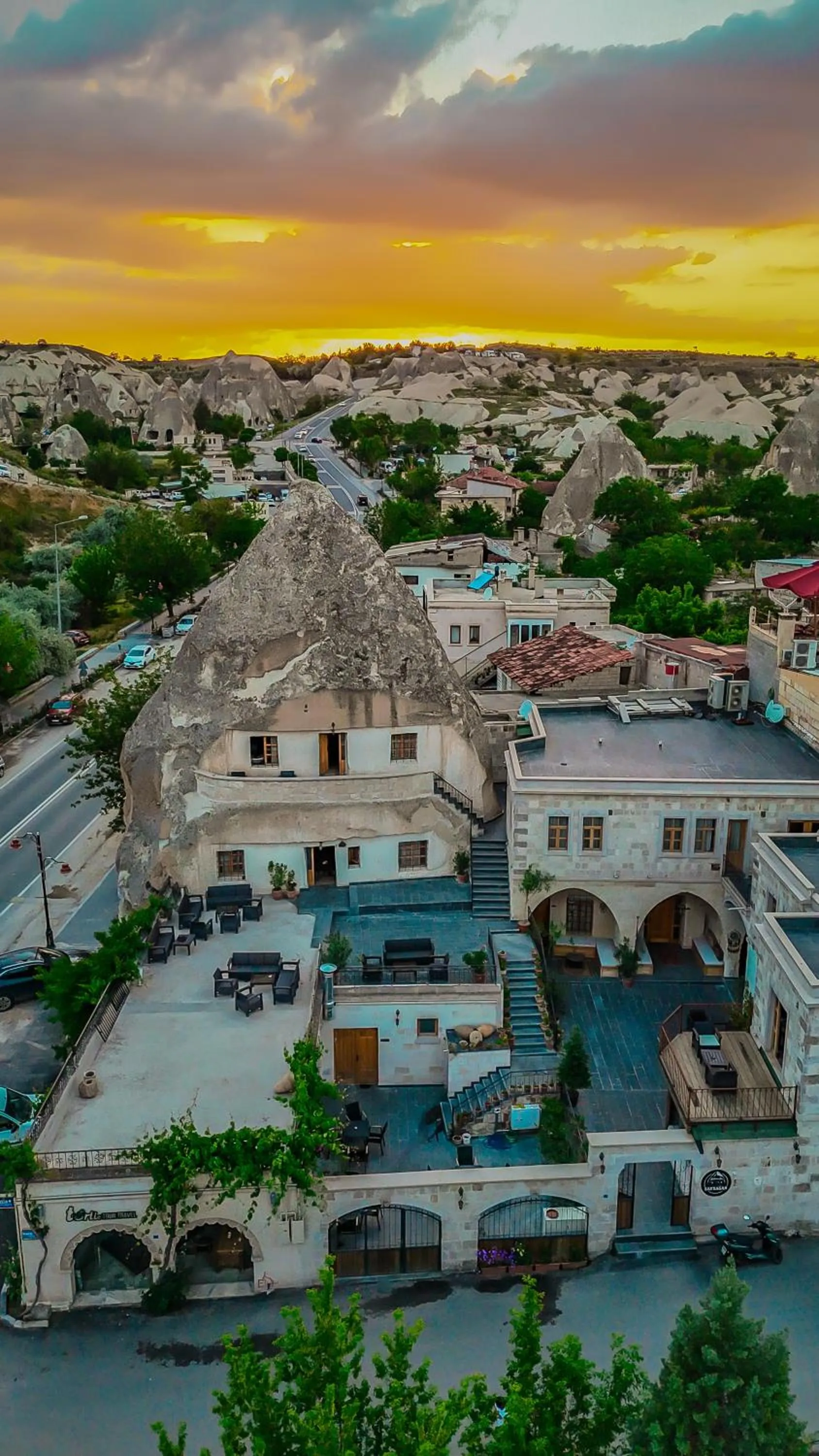 Property building in Cave Hotel Saksagan