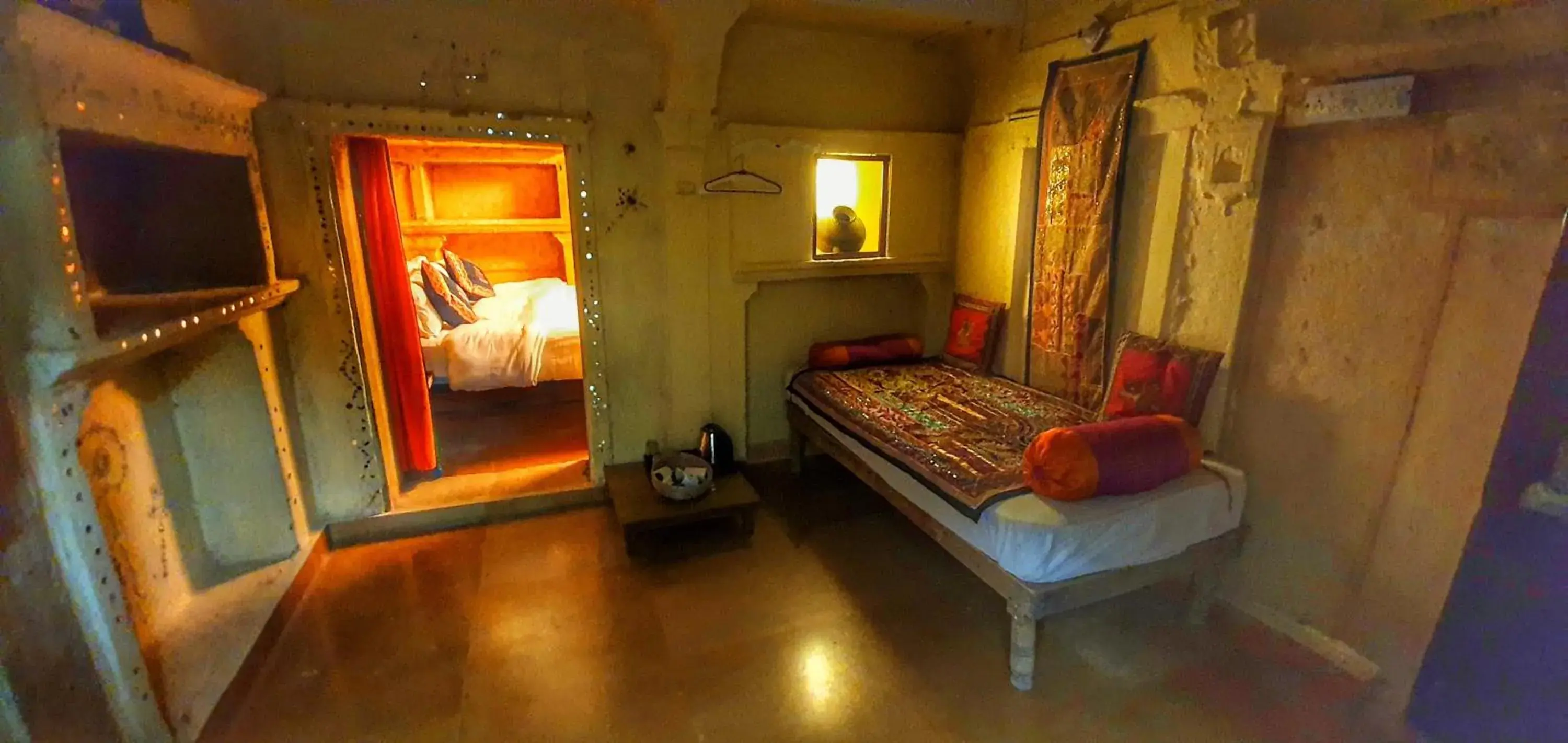 Bed in Desert Haveli Guest House Bed in Desert Haveli Guest House
