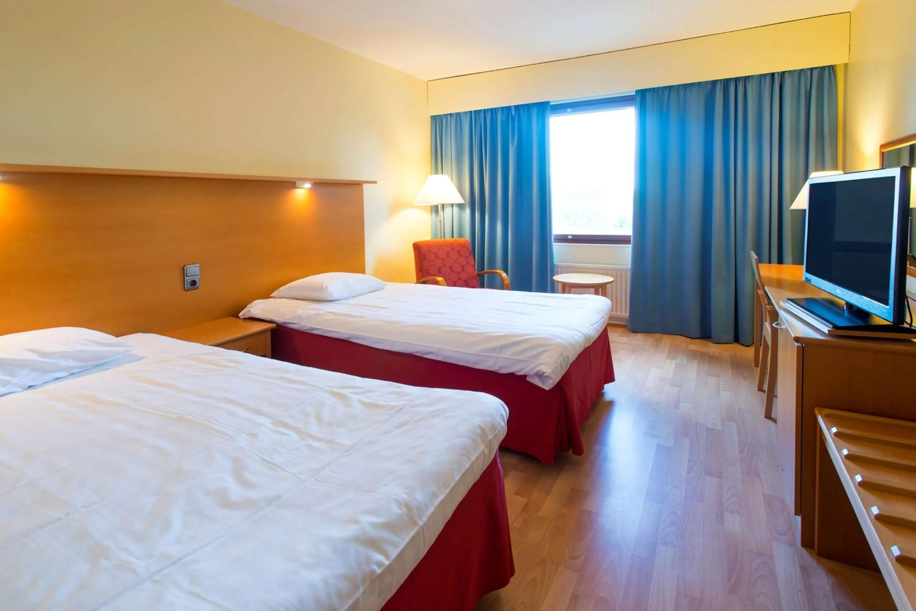 Bedroom, Bed in Scandic Kemi