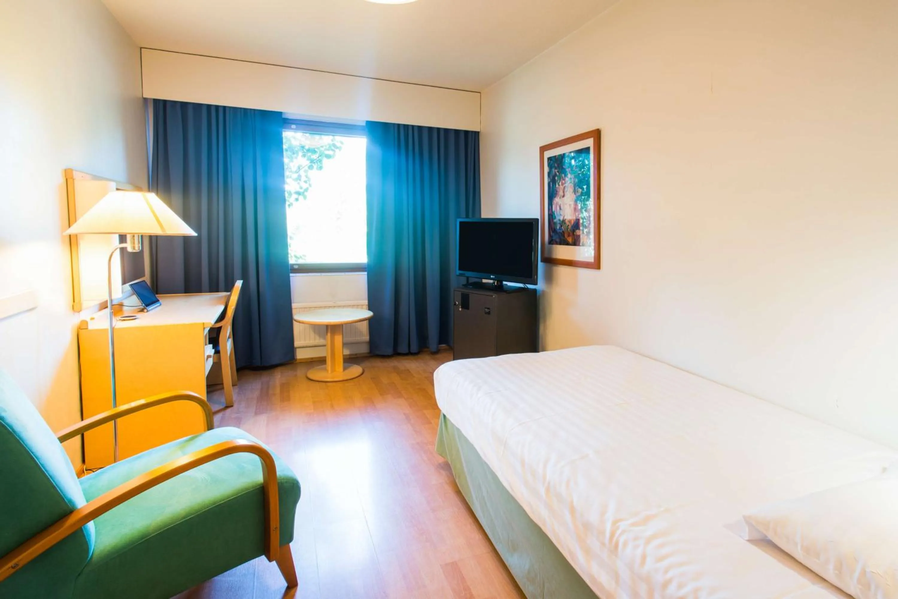 Bedroom, Bed in Scandic Kemi