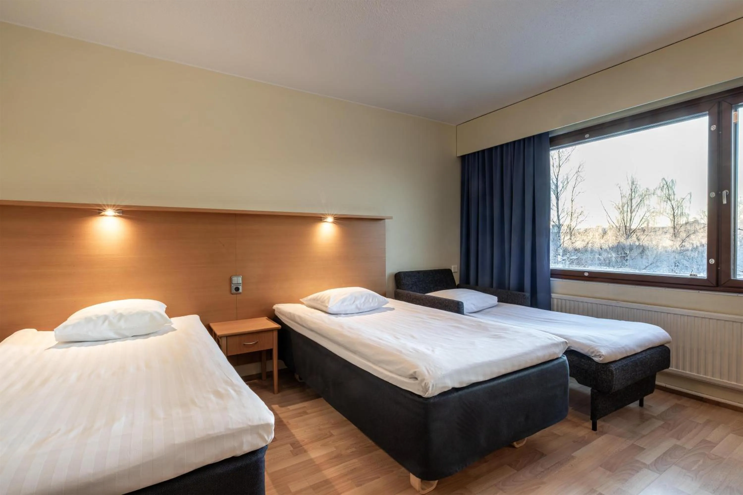 Bedroom, Bed in Scandic Kemi