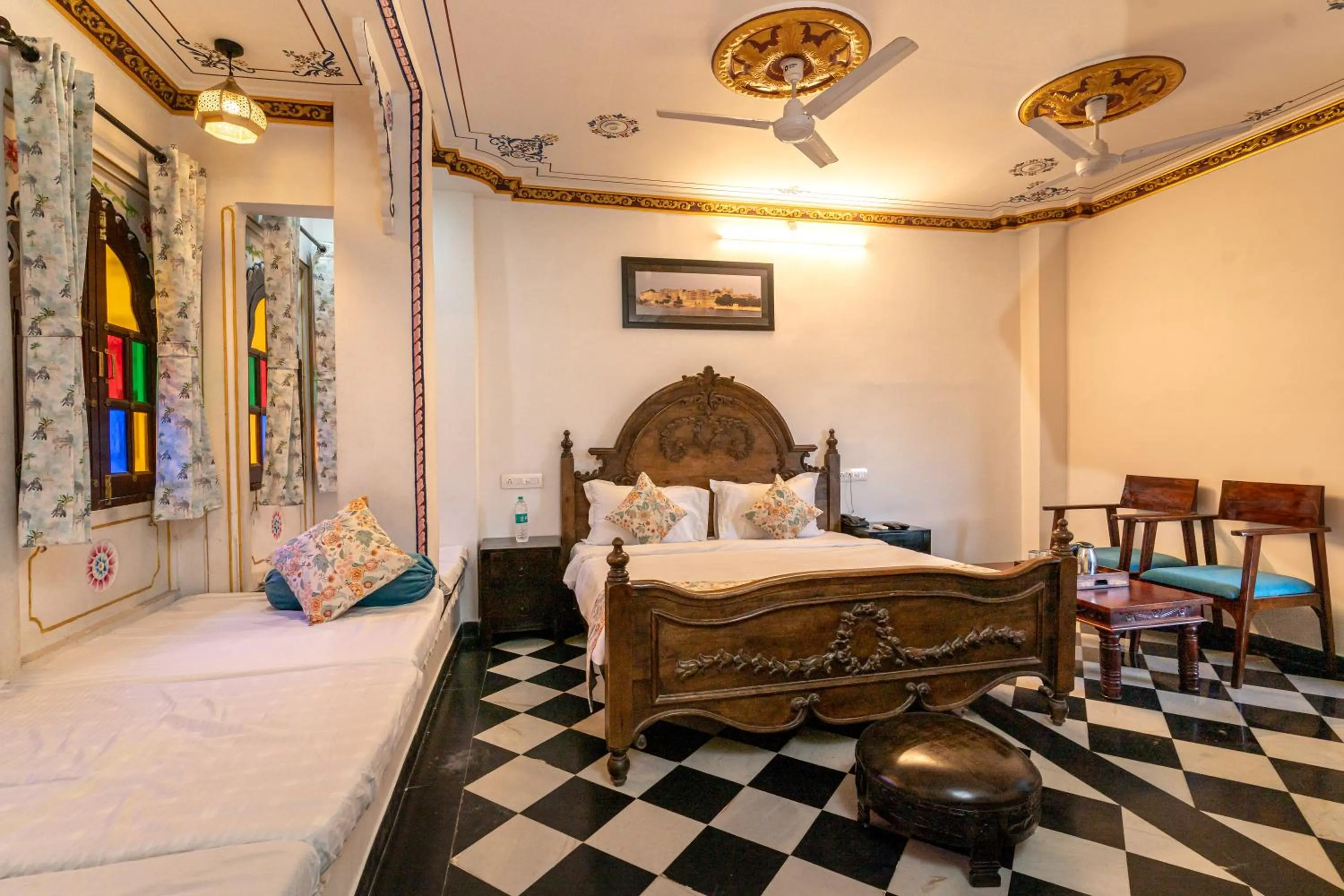 Bed in Storica Stays Panorama Haveli Udaipur