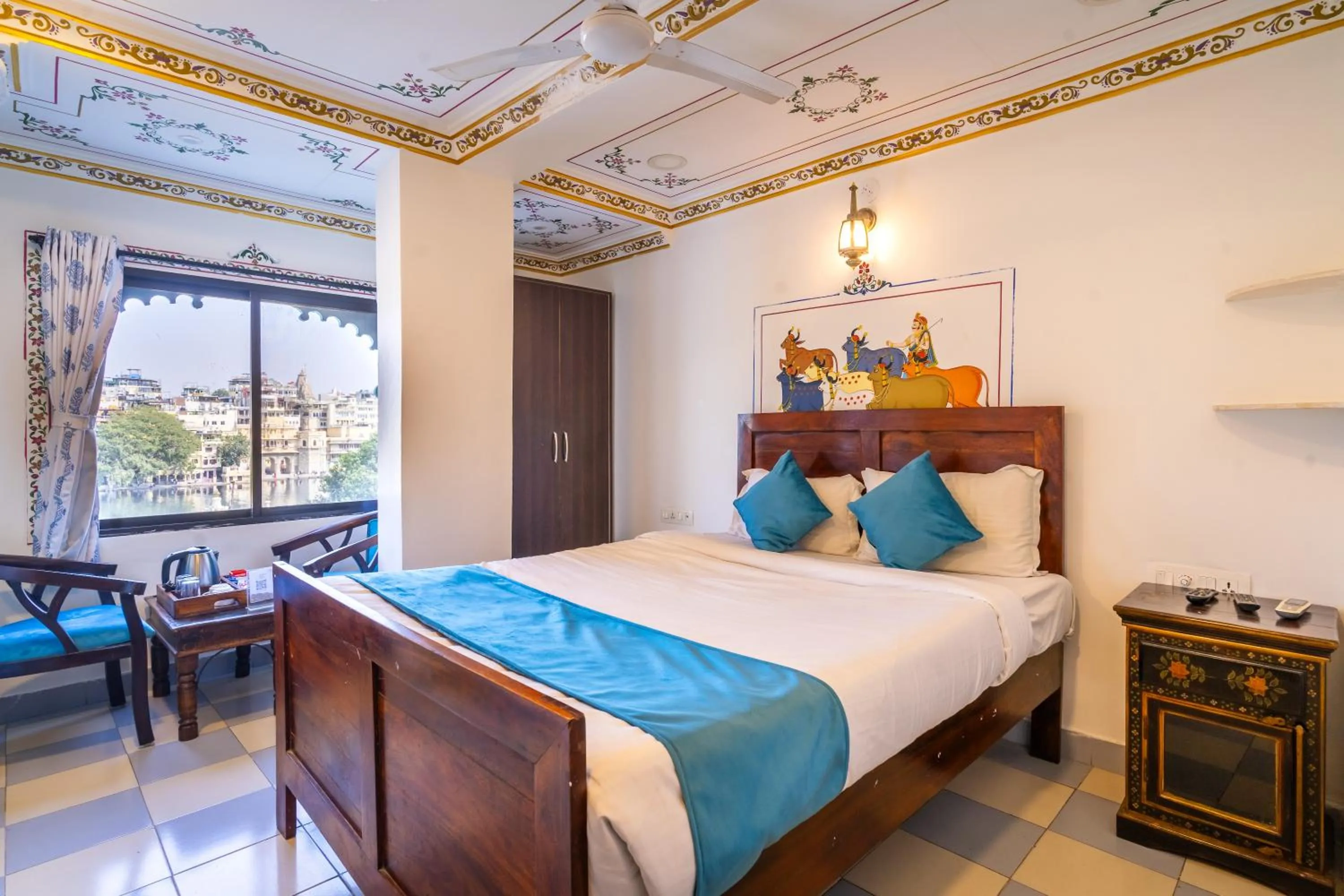 Bedroom, Bed in Storica Stays Panorama Haveli Udaipur