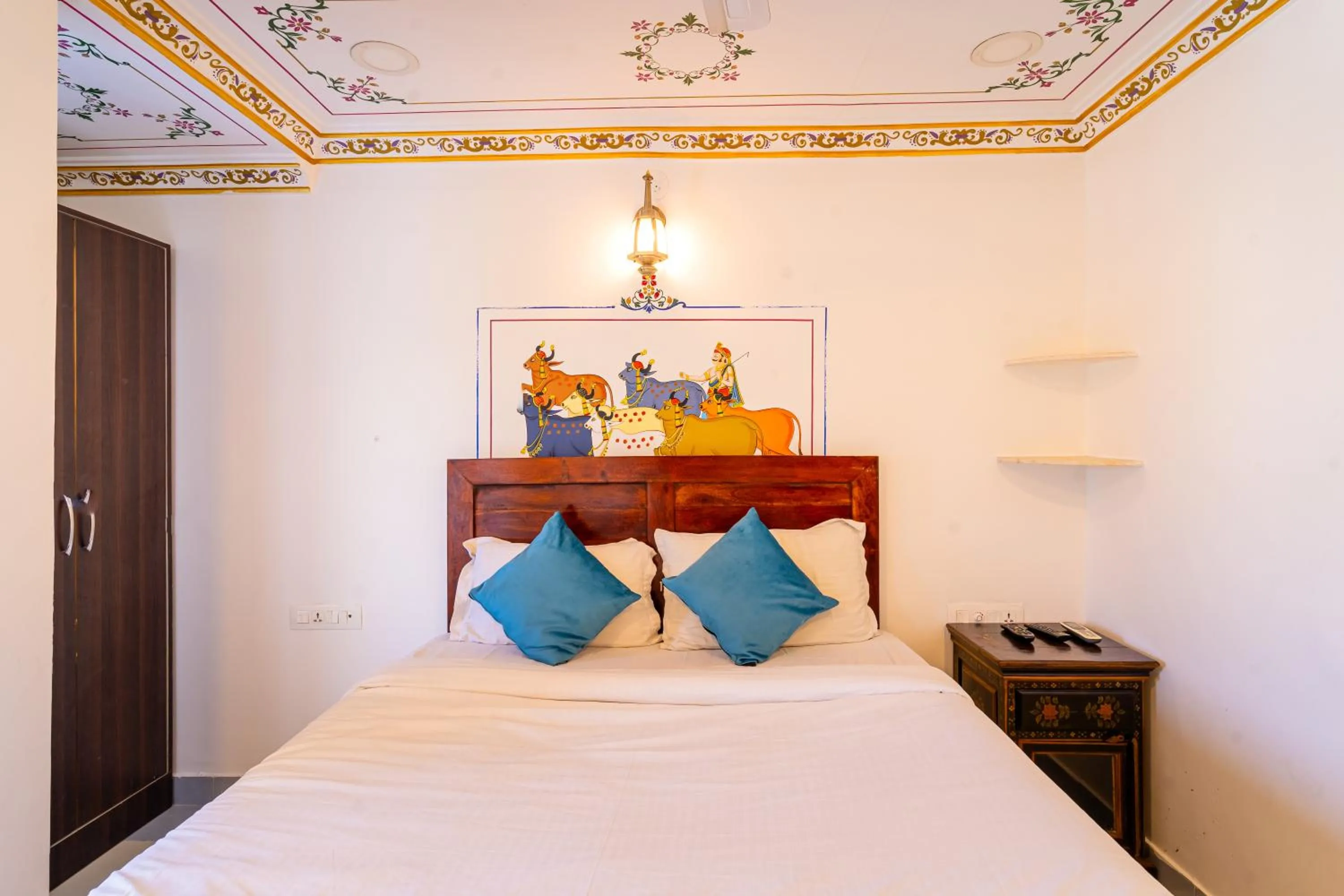 Bed in Storica Stays Panorama Haveli Udaipur