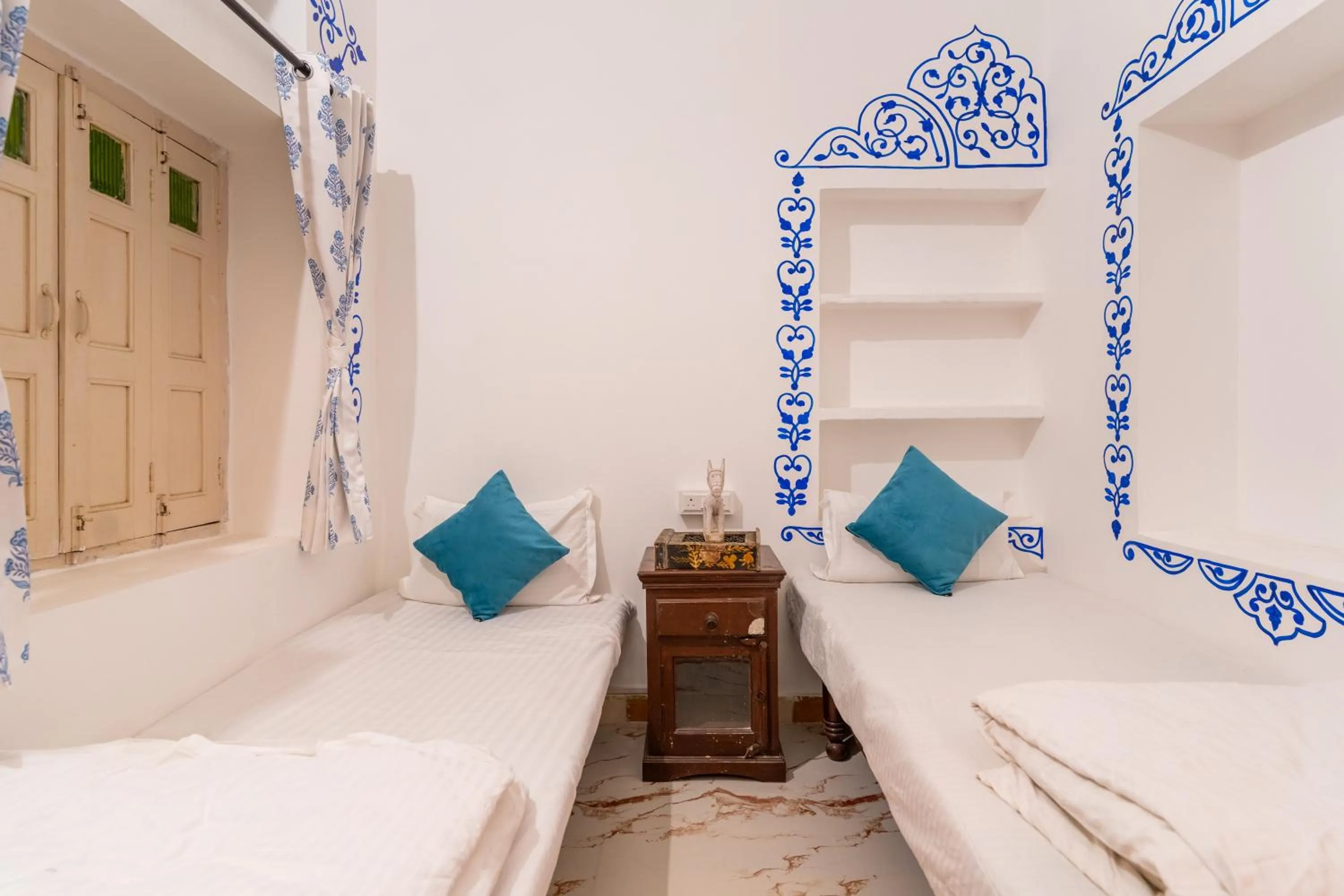 Bed in Storica Stays Panorama Haveli Udaipur